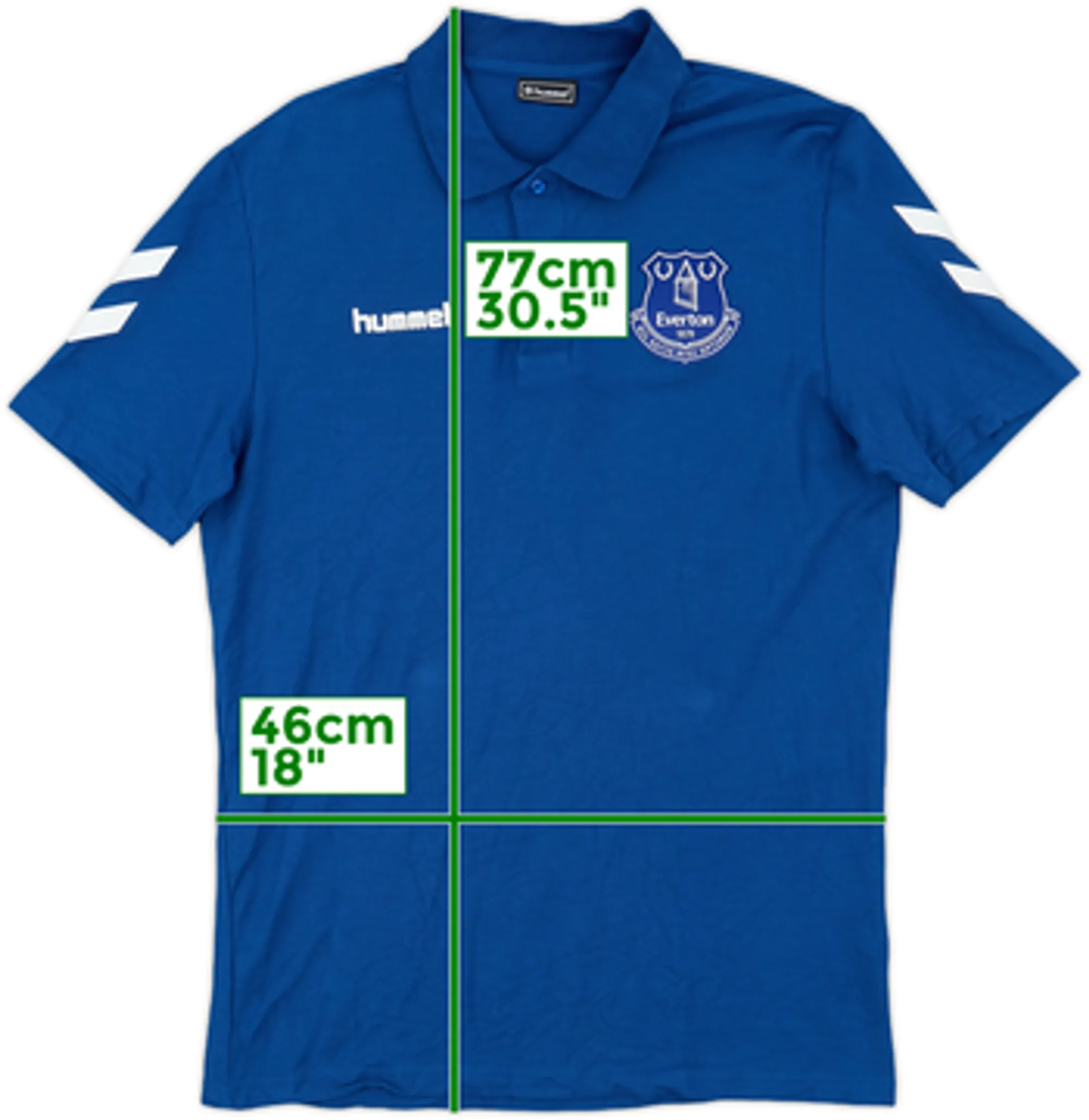 2021-22 Everton Hummel Polo Shirt - 9/10 - (L)