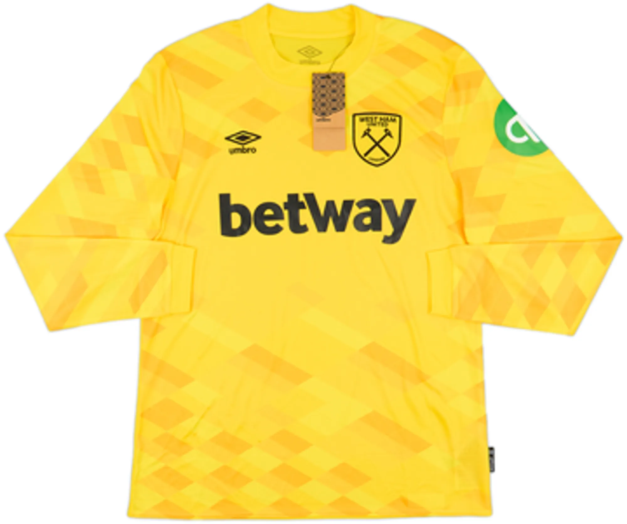 Umbro West Ham United Mens LS Goalkeeper Home Shirt 2024/25