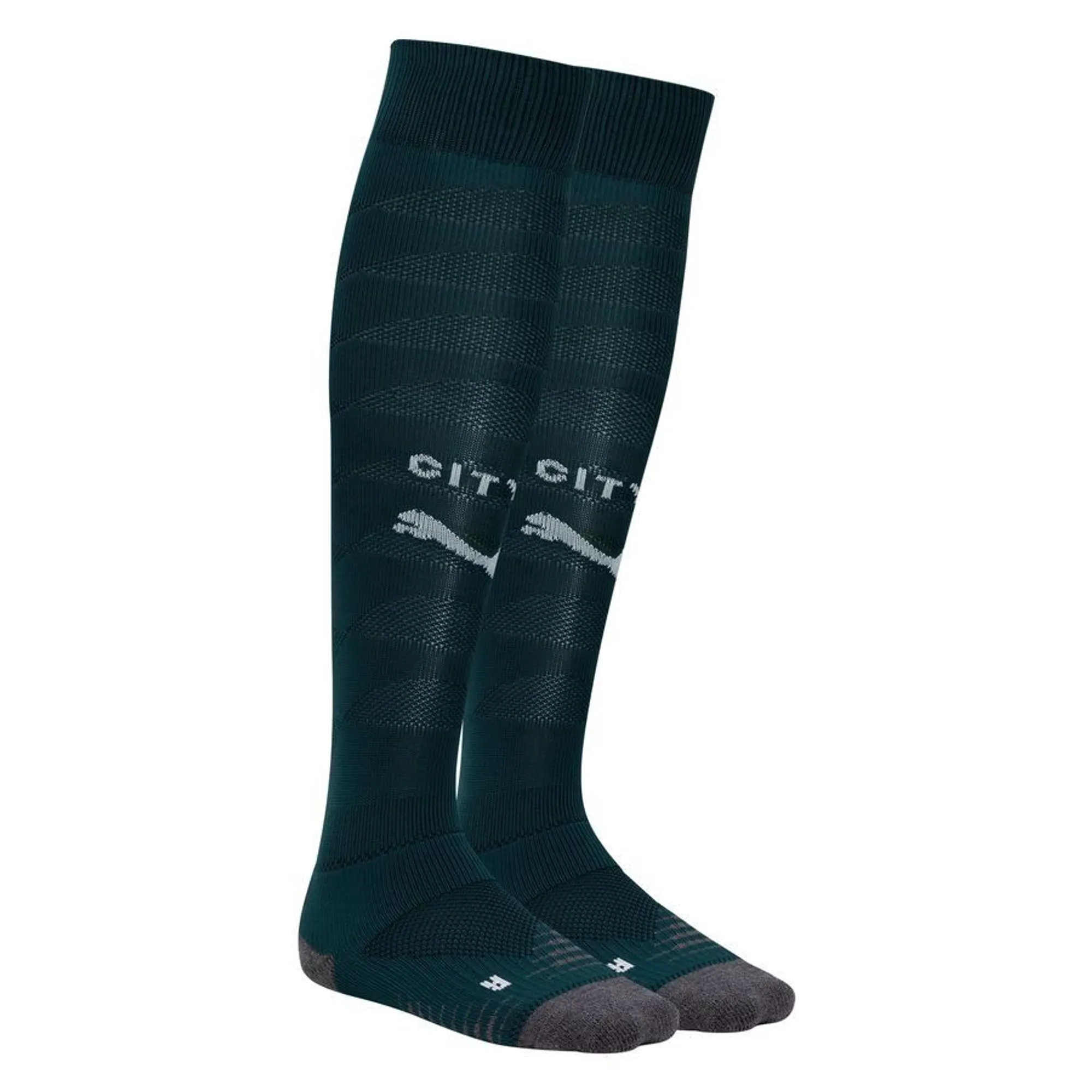 PUMA Manchester City 25/26 Socks Men, Green Terrain/Turquoise Surf