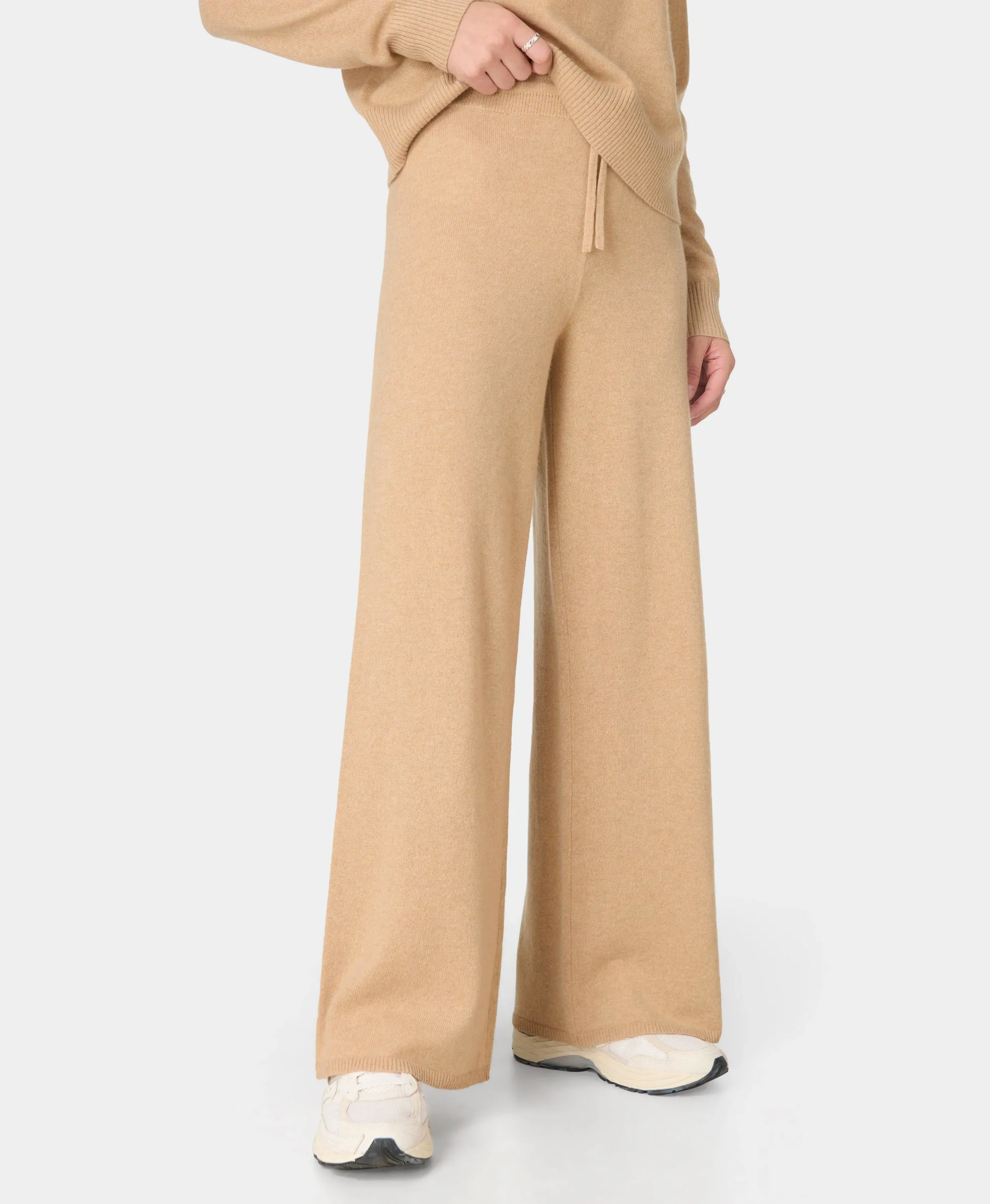 Cashmere Wide Leg Trouser