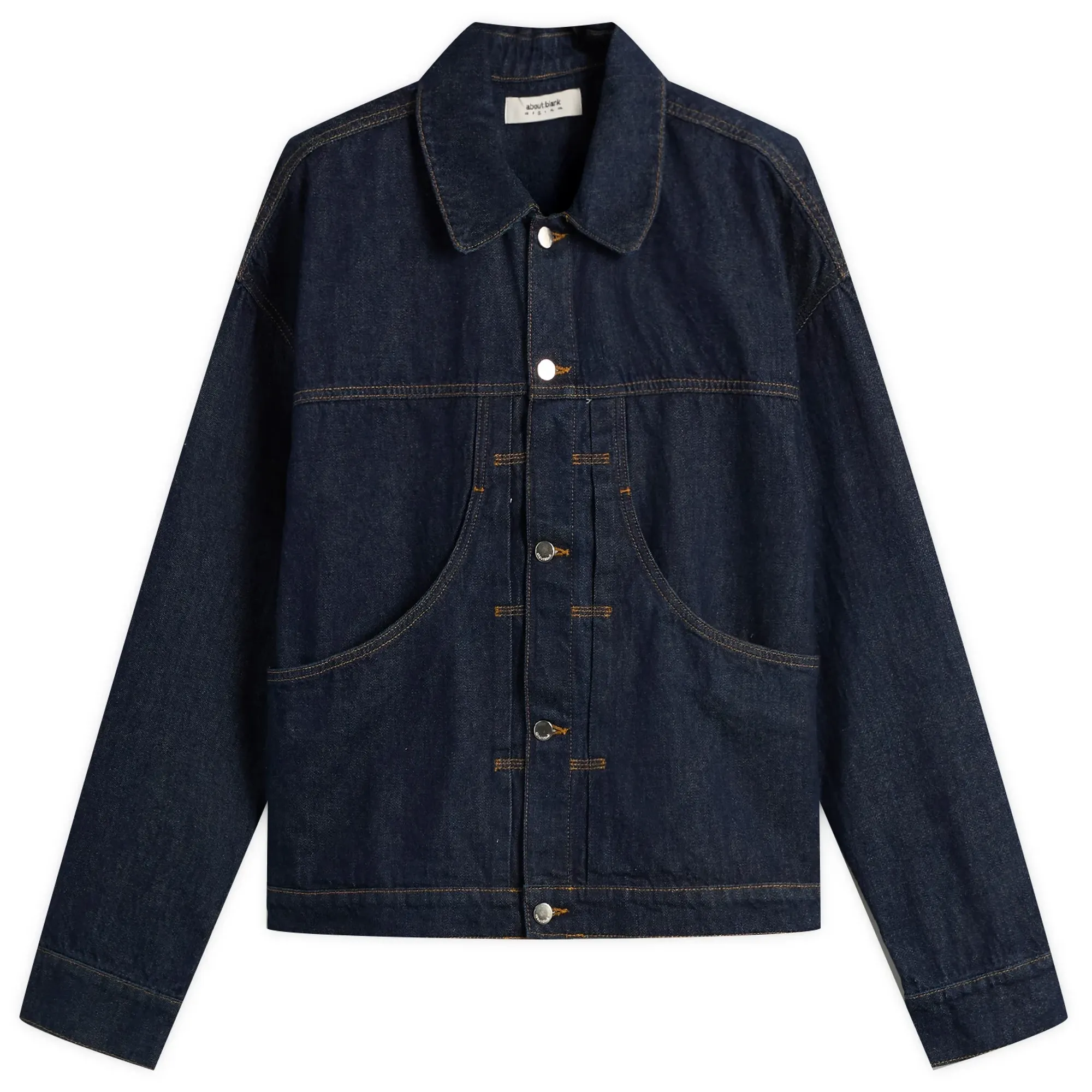 about:blank Men's Denim Jacket Raw Indigo