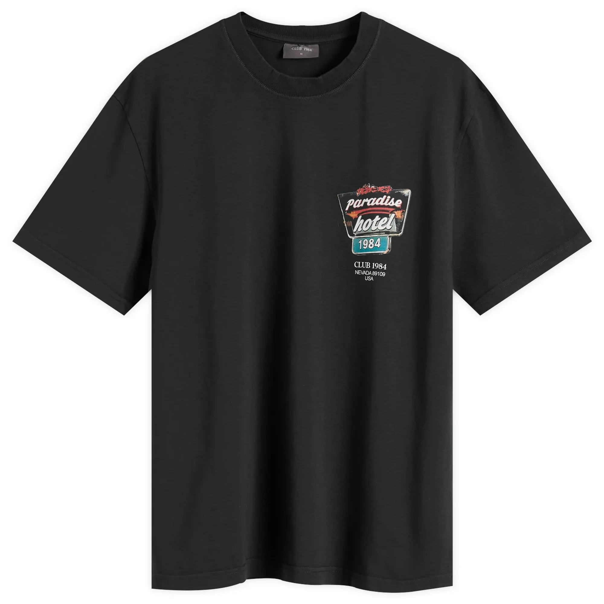 Club 1984 Men's Paradise Hotel T-Shirt Washed Black