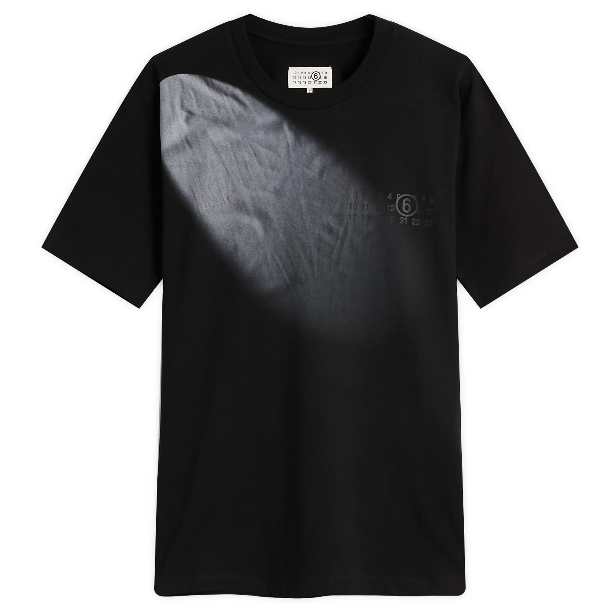 MM6 Maison Margiela Men's Light Beam Cotton T-Shirt Black