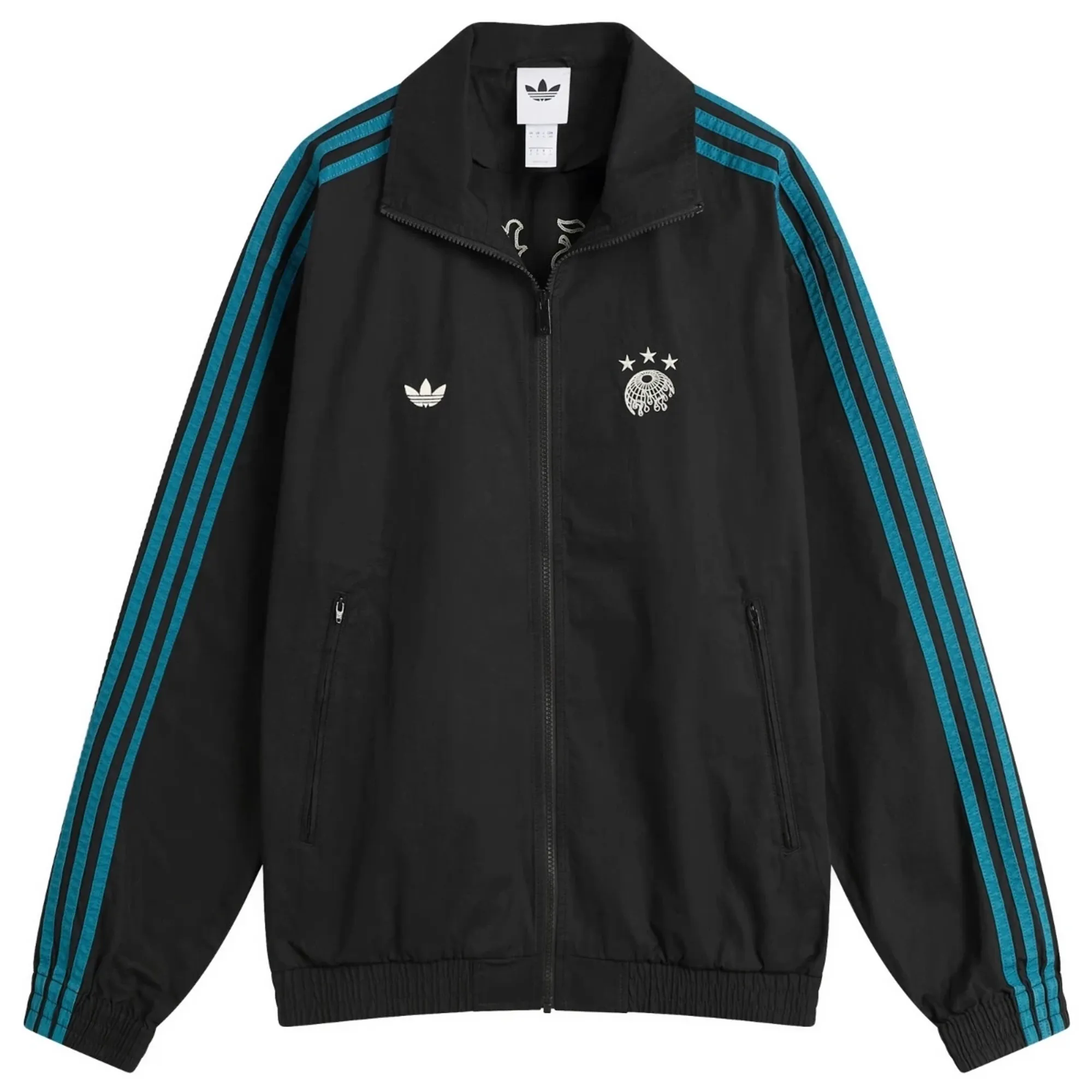 END. x adidas Track Top Black/Real Teal