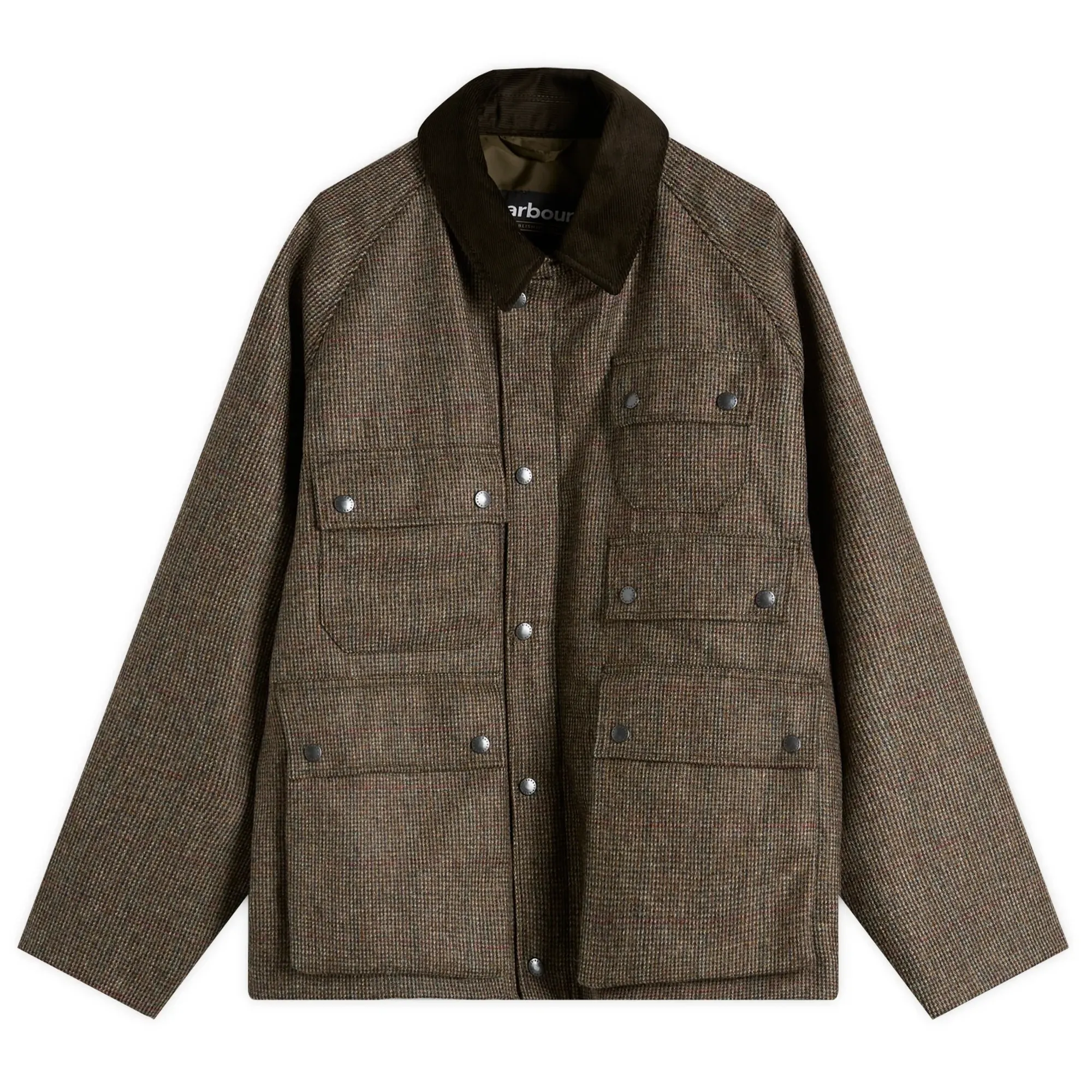 Barbour Men's Barbour Men's Heritage + Editor Wool Jacket Olive Check