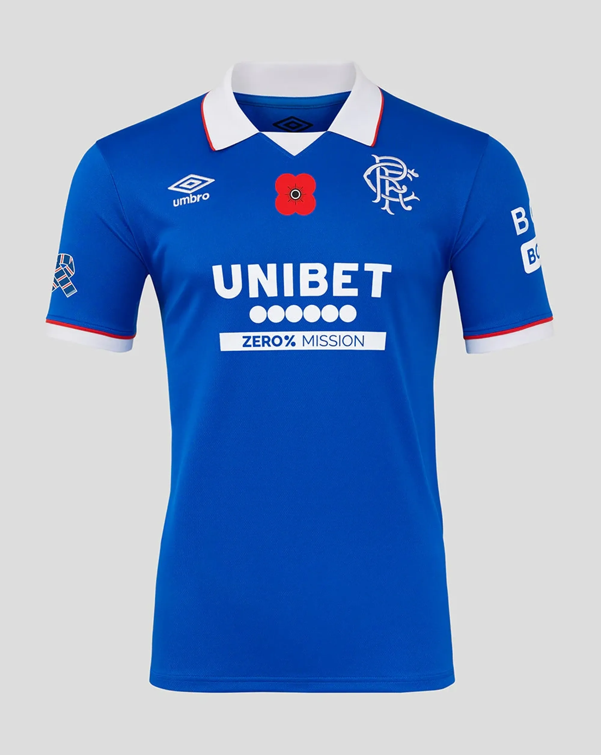 Castore Rangers Men's Limited Edition Poppy 25/26 Home Shirt