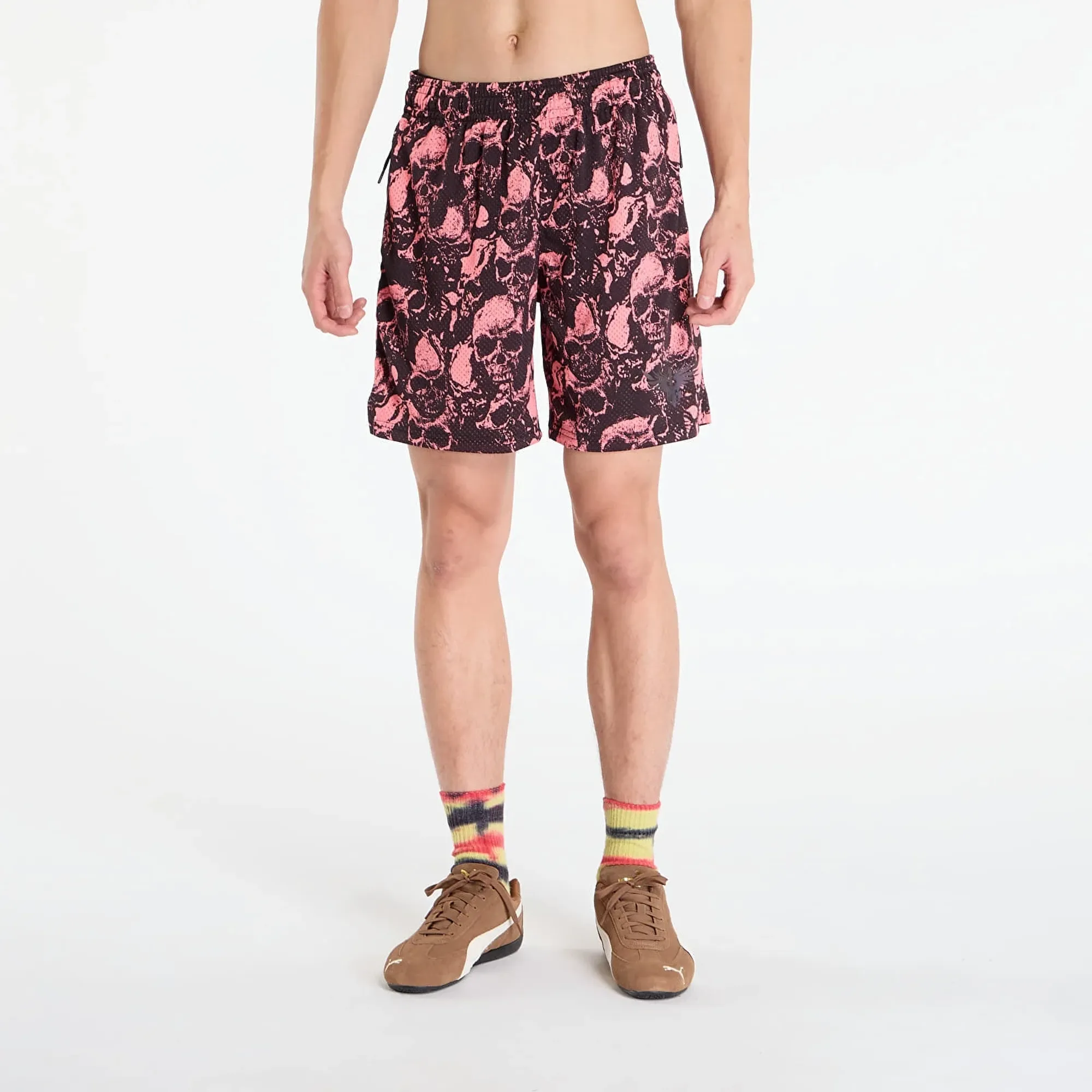 PUMA Lamelo World Tour-Nament 7 Shorts Men, Sun Struck/AOP