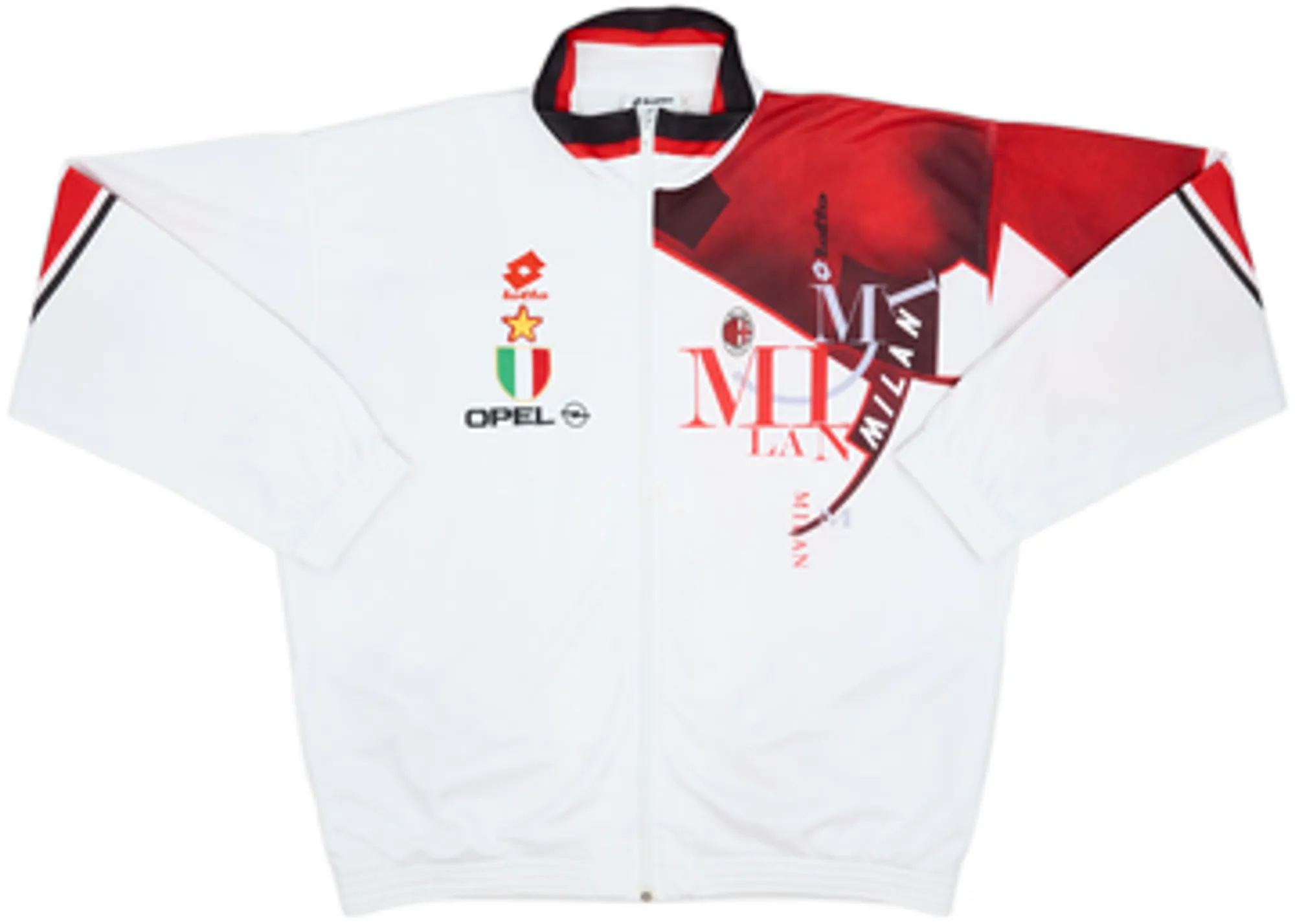 1993-94 AC Milan Lotto Track Jacket - 7/10 - (XXL)