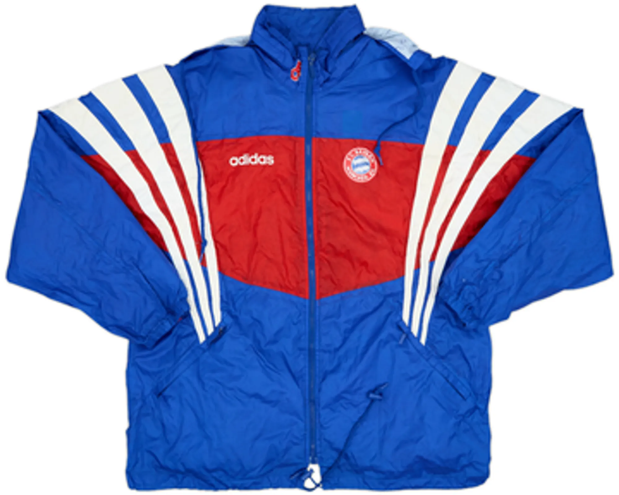 1995-96 Bayern Munich adidas Hooded Rain Jacket - 4/10 - (L)