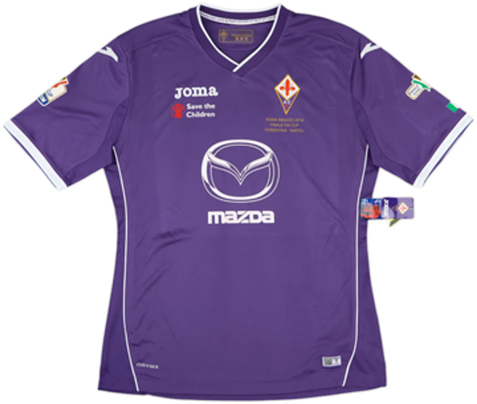 Joma Fiorentina Mens SS Home Shirt 2014/15
