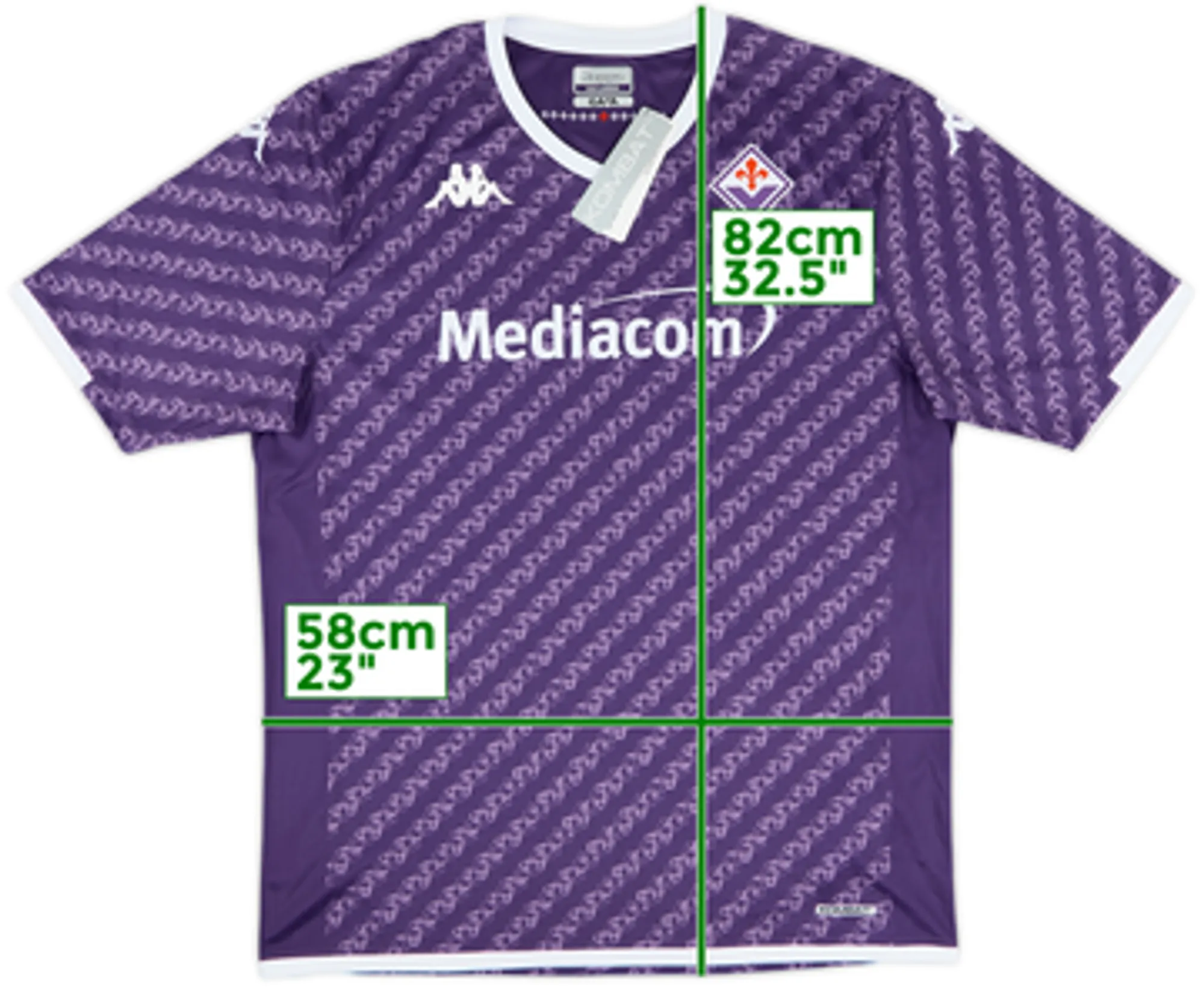 Kappa Fiorentina Mens SS Player Issue Home Shirt 2023/24