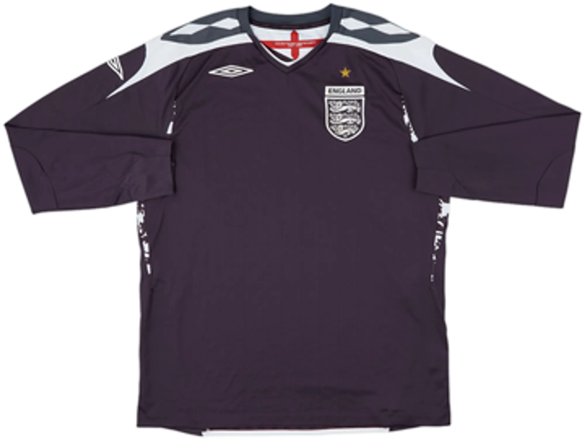 Umbro England Mens LS Goalkeeper Home Shirt 2007