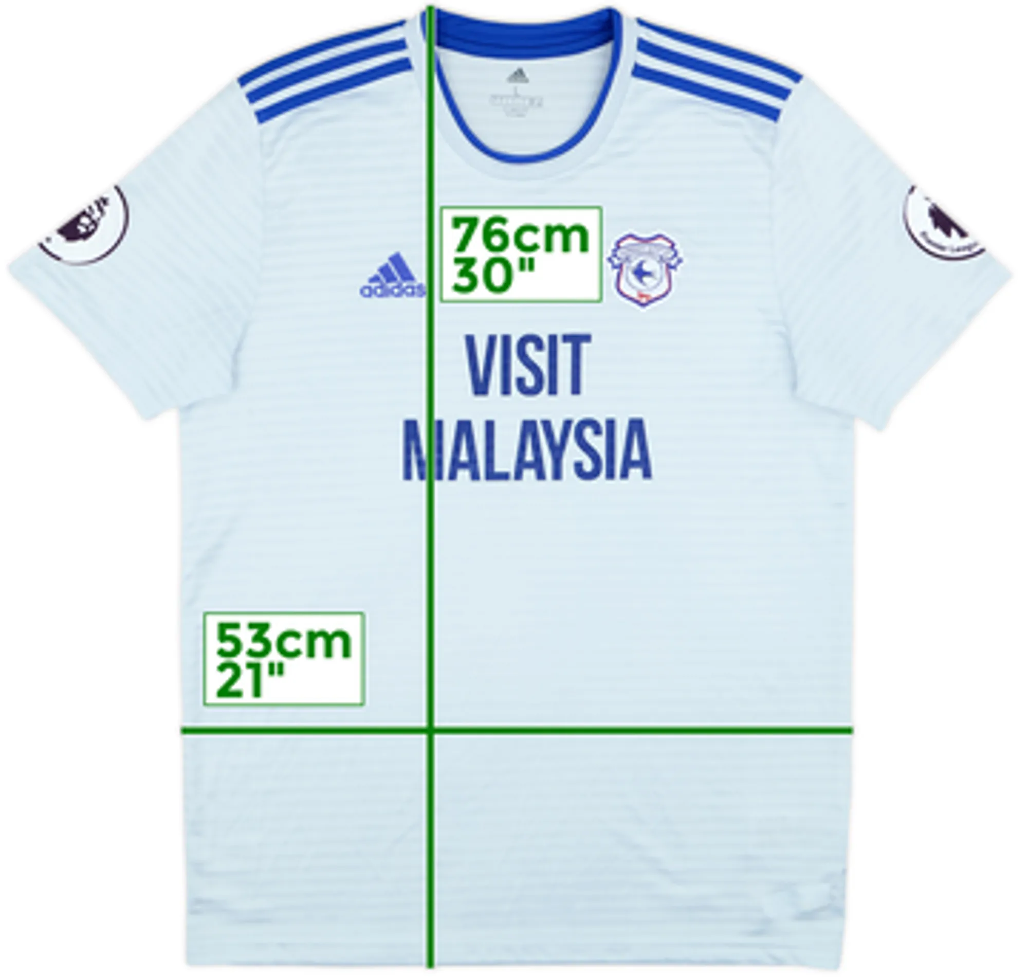 adidas Cardiff City Mens SS Away Shirt 2018/19