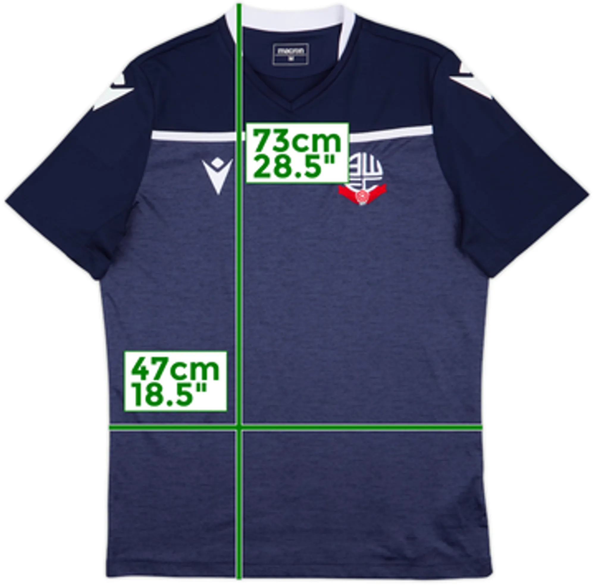 Macron Bolton Wanderers Mens SS Home Shirt 2020/21