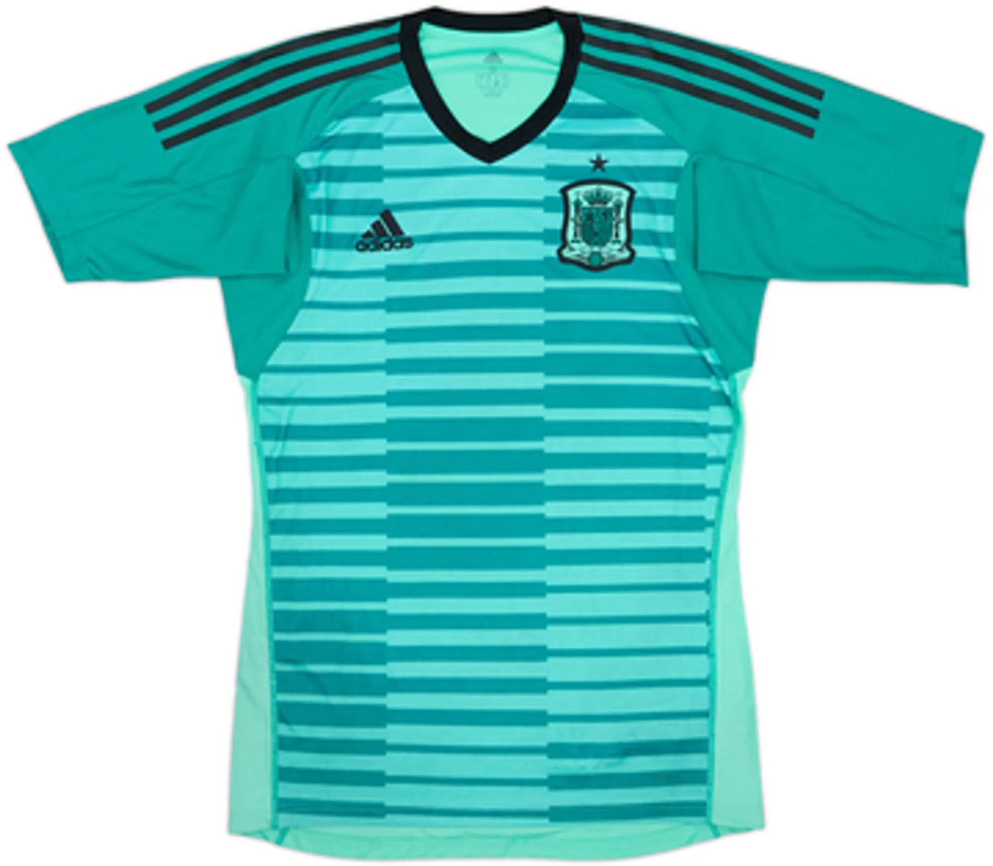 adidas Spain Mens SS Goalkeeper Home Shirt 2018