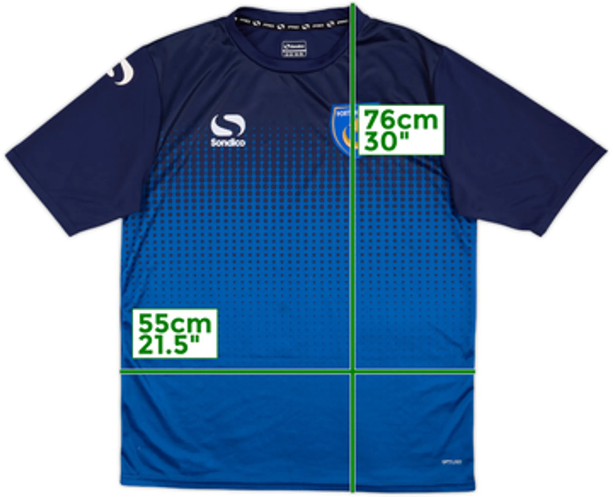 Sondico Portsmouth Mens SS Home Shirt 2014/15