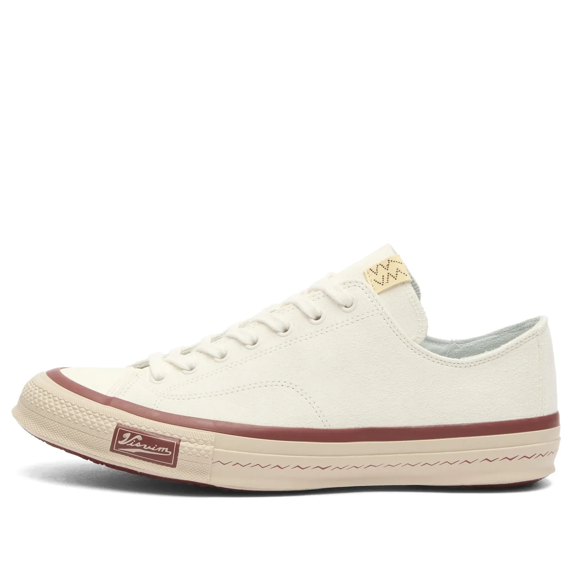 Visvim Men's Skagway Lo Suede Sneaker White