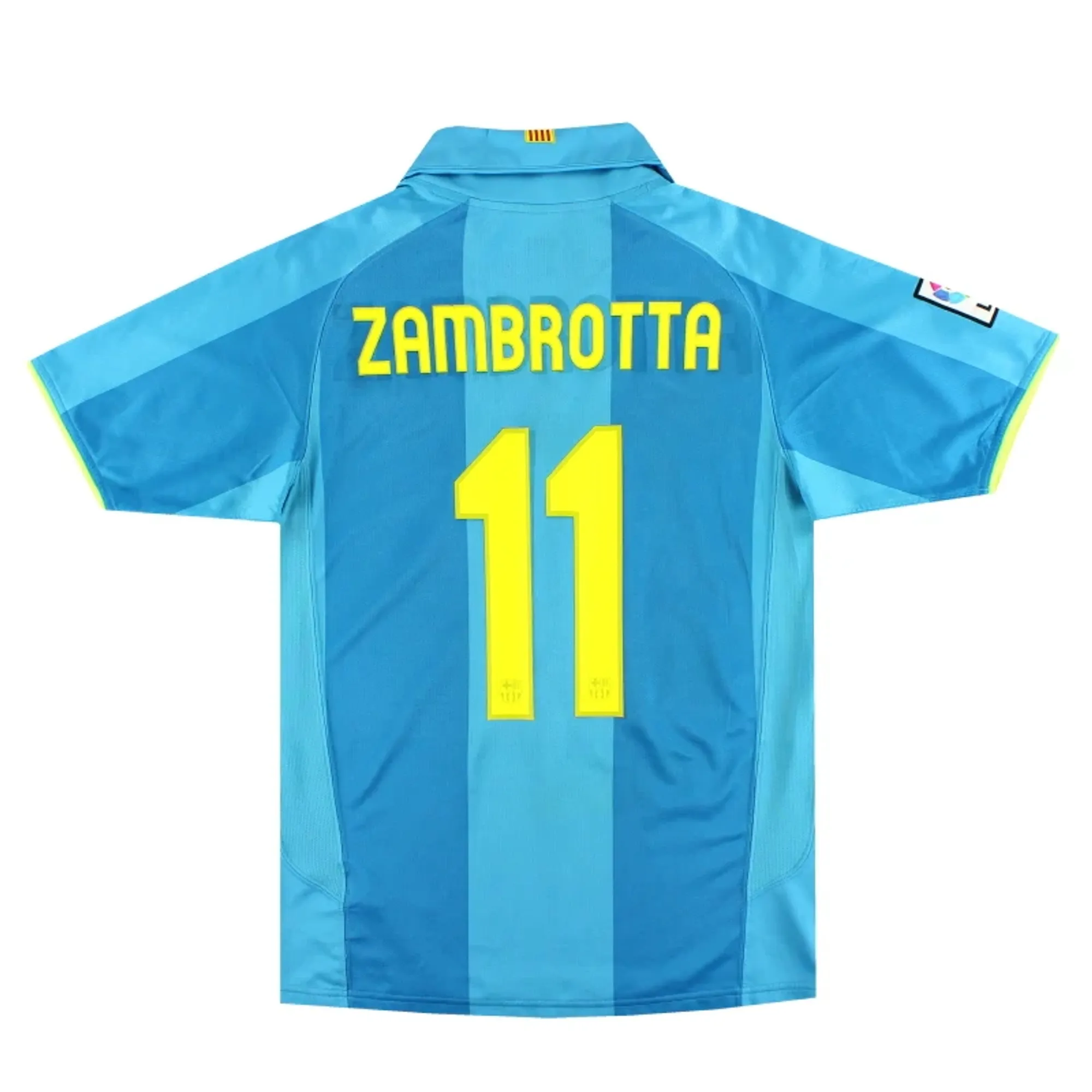 2007-08 Barcelona Nike Away Shirt Zambrotta #11 S - Barcelona / Very Good 