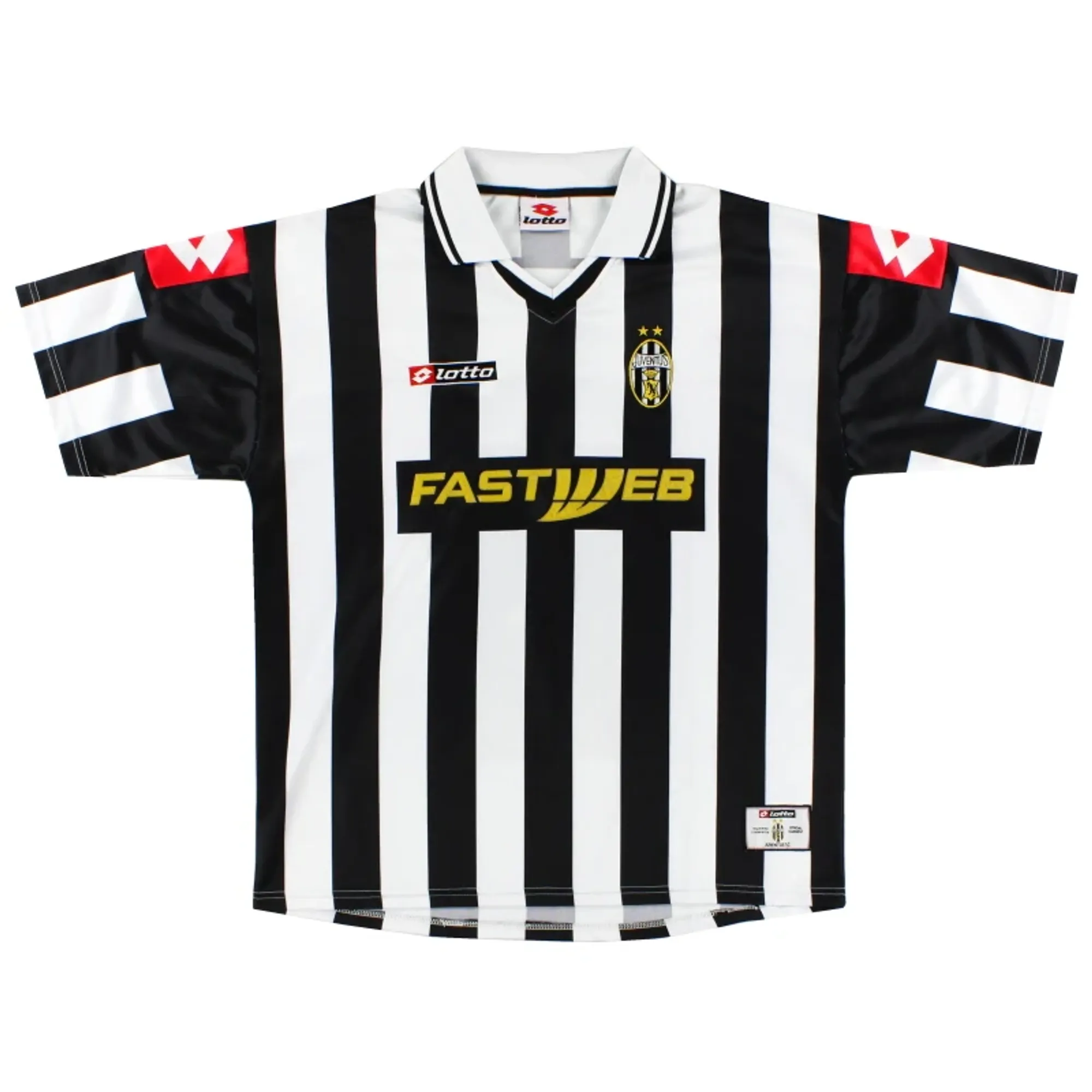 2001-02 Juventus Lotto Home Shirt L - Juventus / Very good