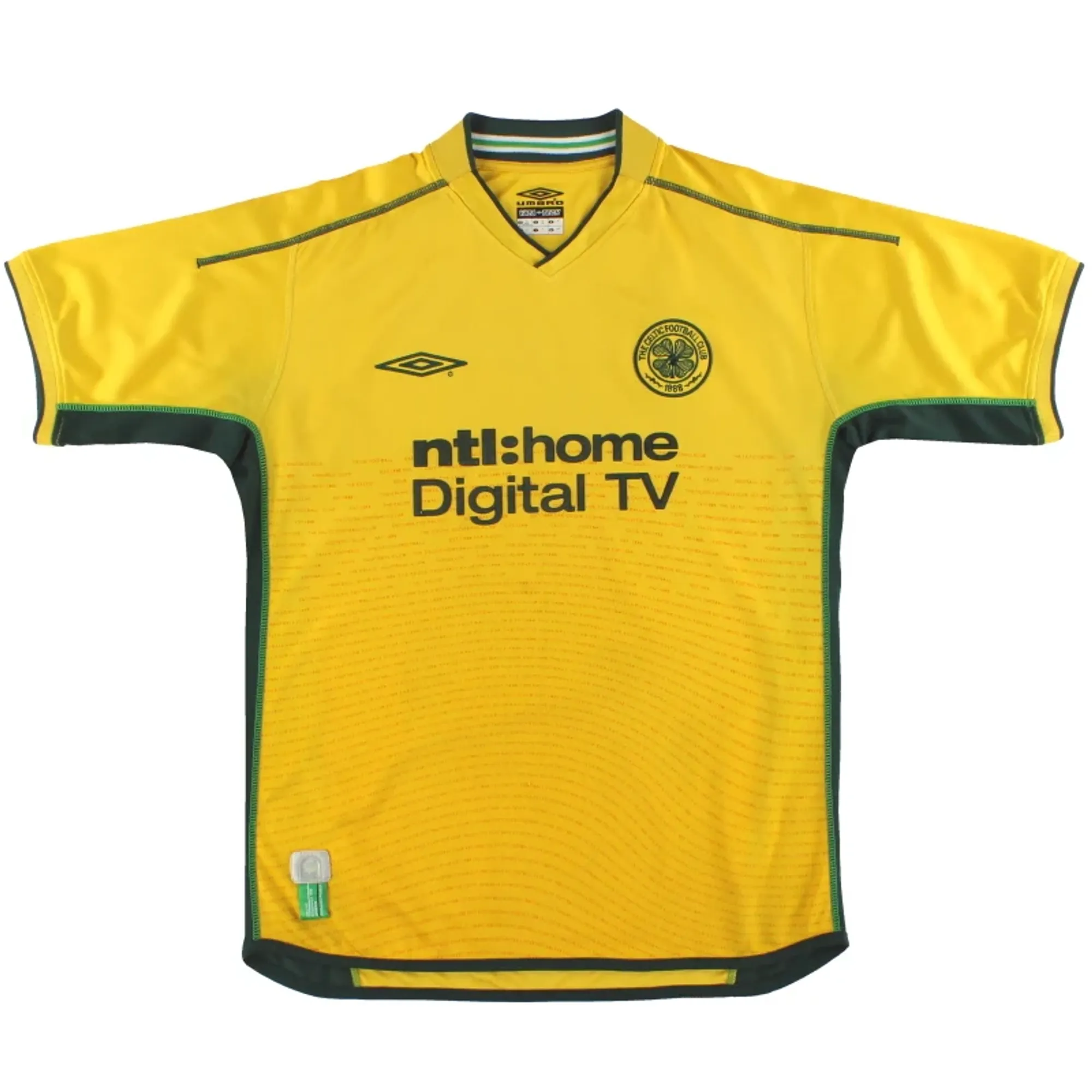 2002-03 Celtic Umbro Away Shirt XXL - Celtic / Excellent 