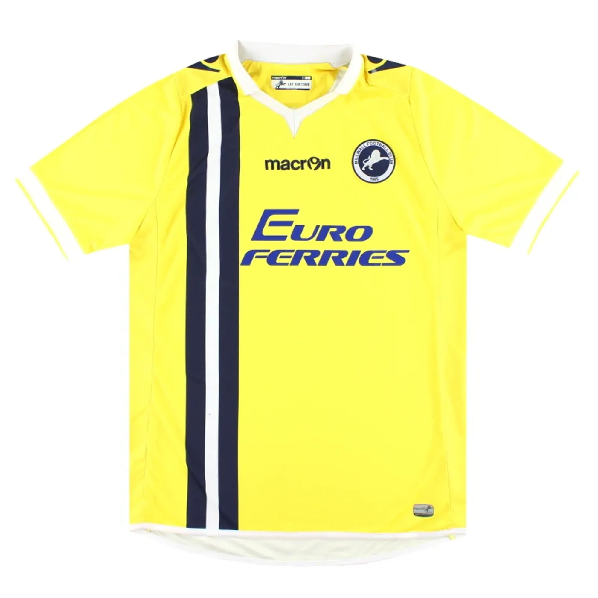 2014-15 Millwall Macron Away Shirt L - Millwall / Excellent 