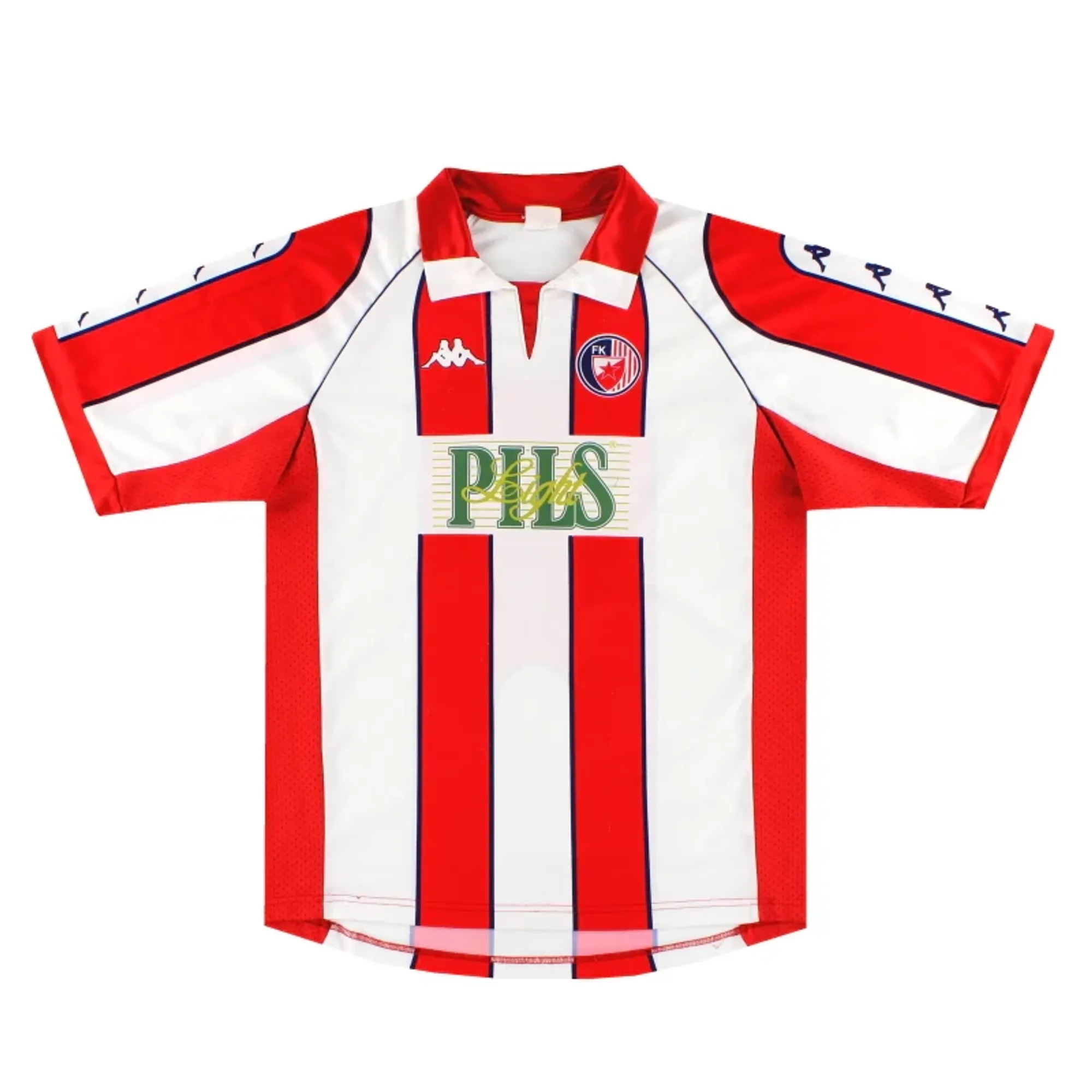 1998-00 Red Star Belgrade Kappa Home Shirt #9 L - Other European Clubs / Very good 