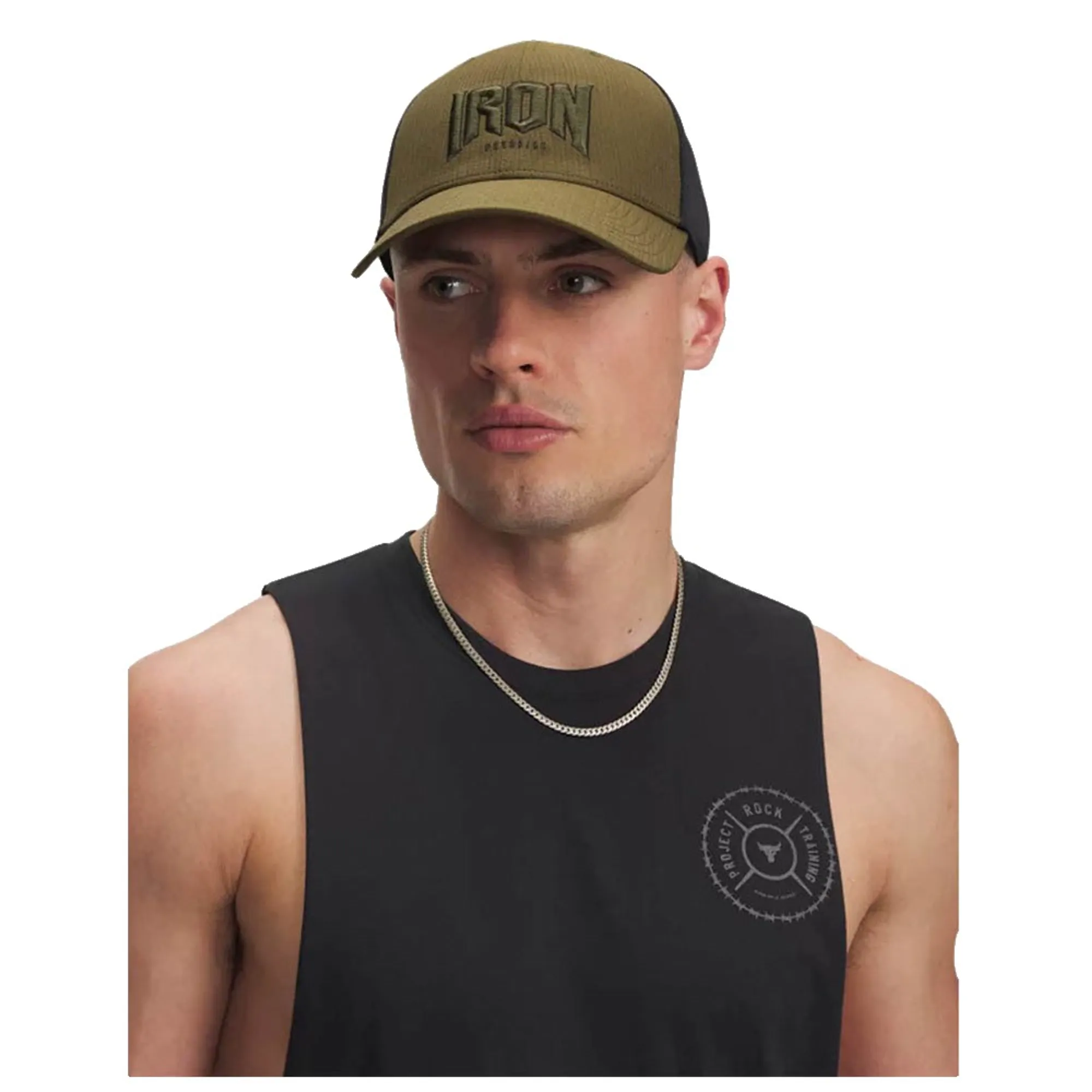 Project Rock Men's Trucker Hat Expedition Green / Black / Black OSFM