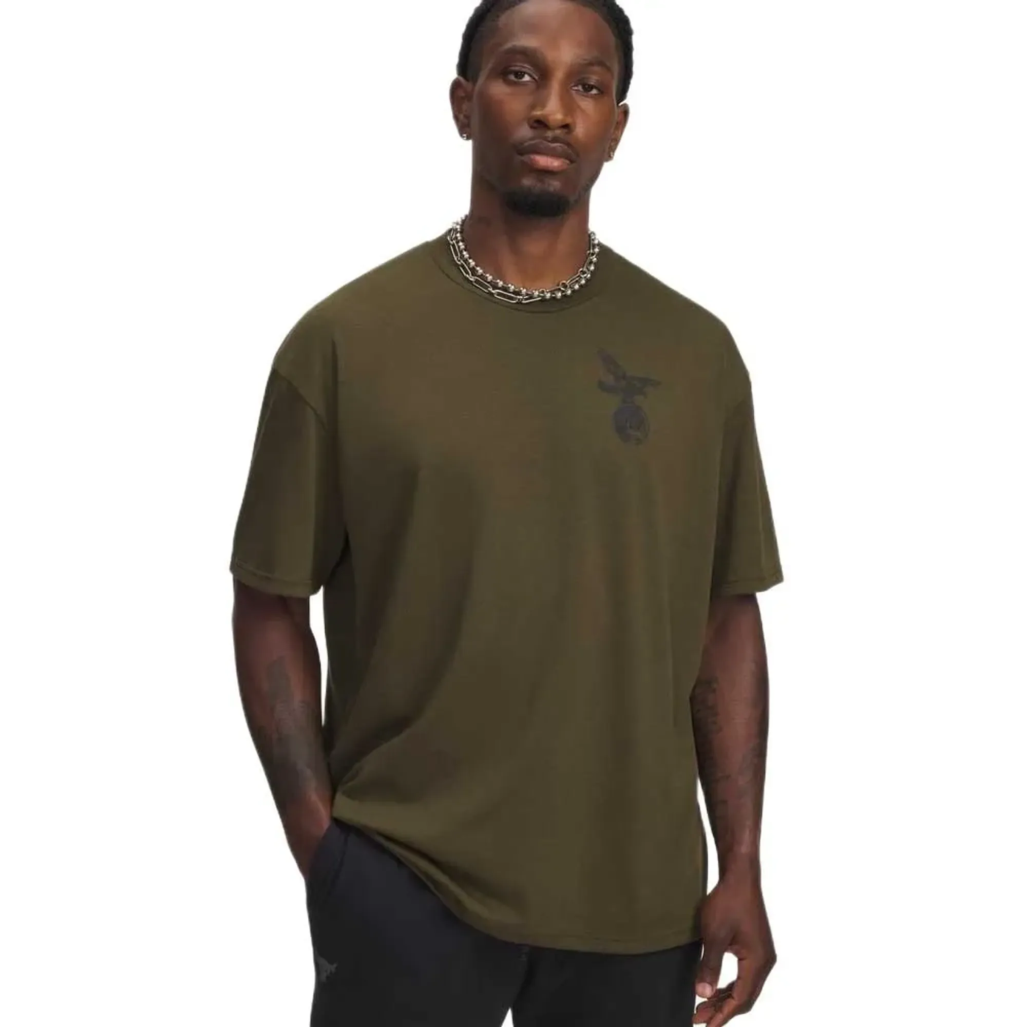 Project Rock Men's Short Sleeve Expedition Green / Black L