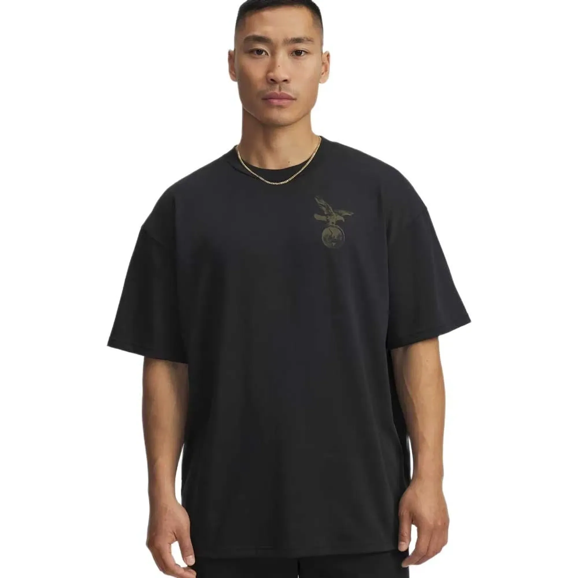 Project Rock Men's Short Sleeve Black / Expedition Green L