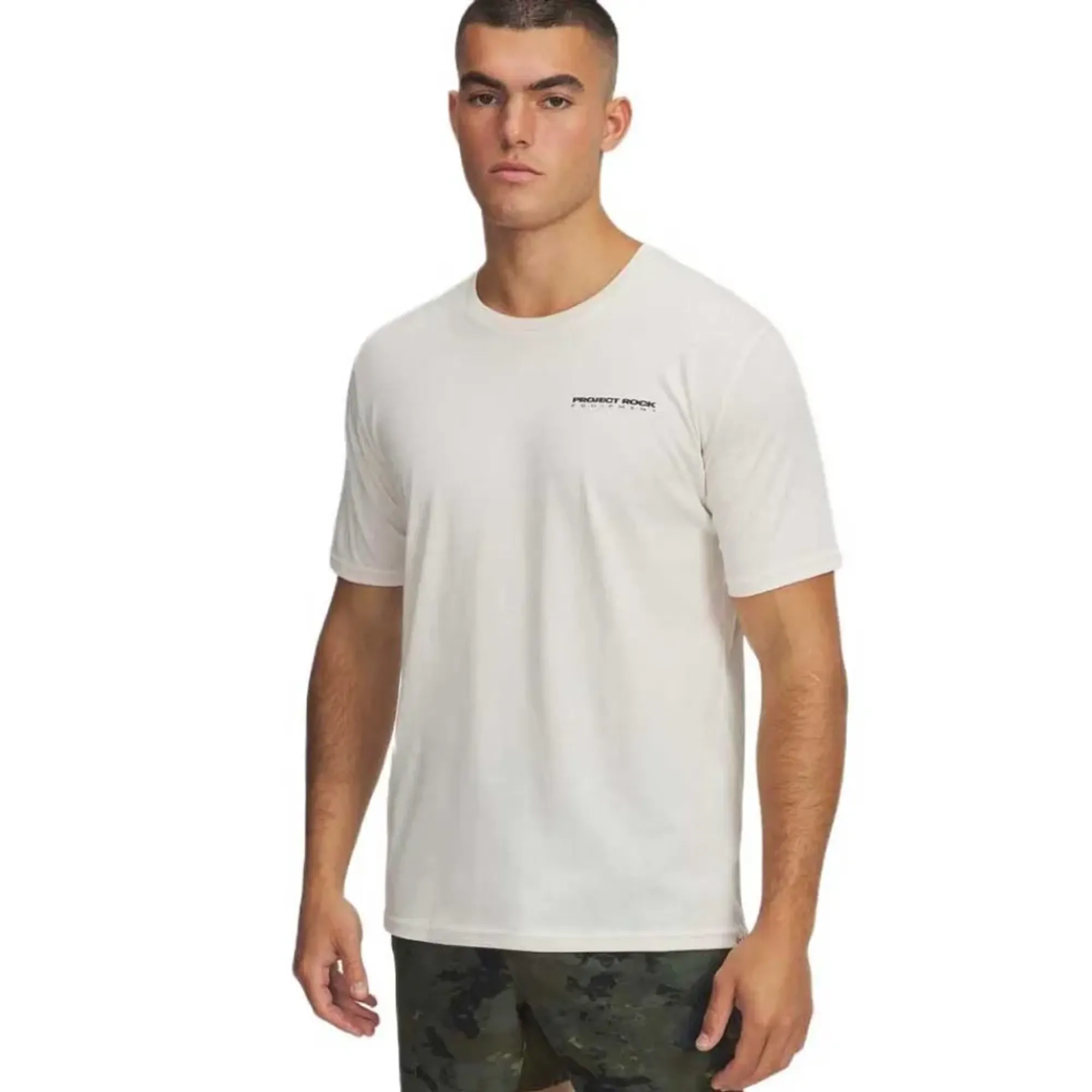 Project Rock Men's Short Sleeve Stone / Black L