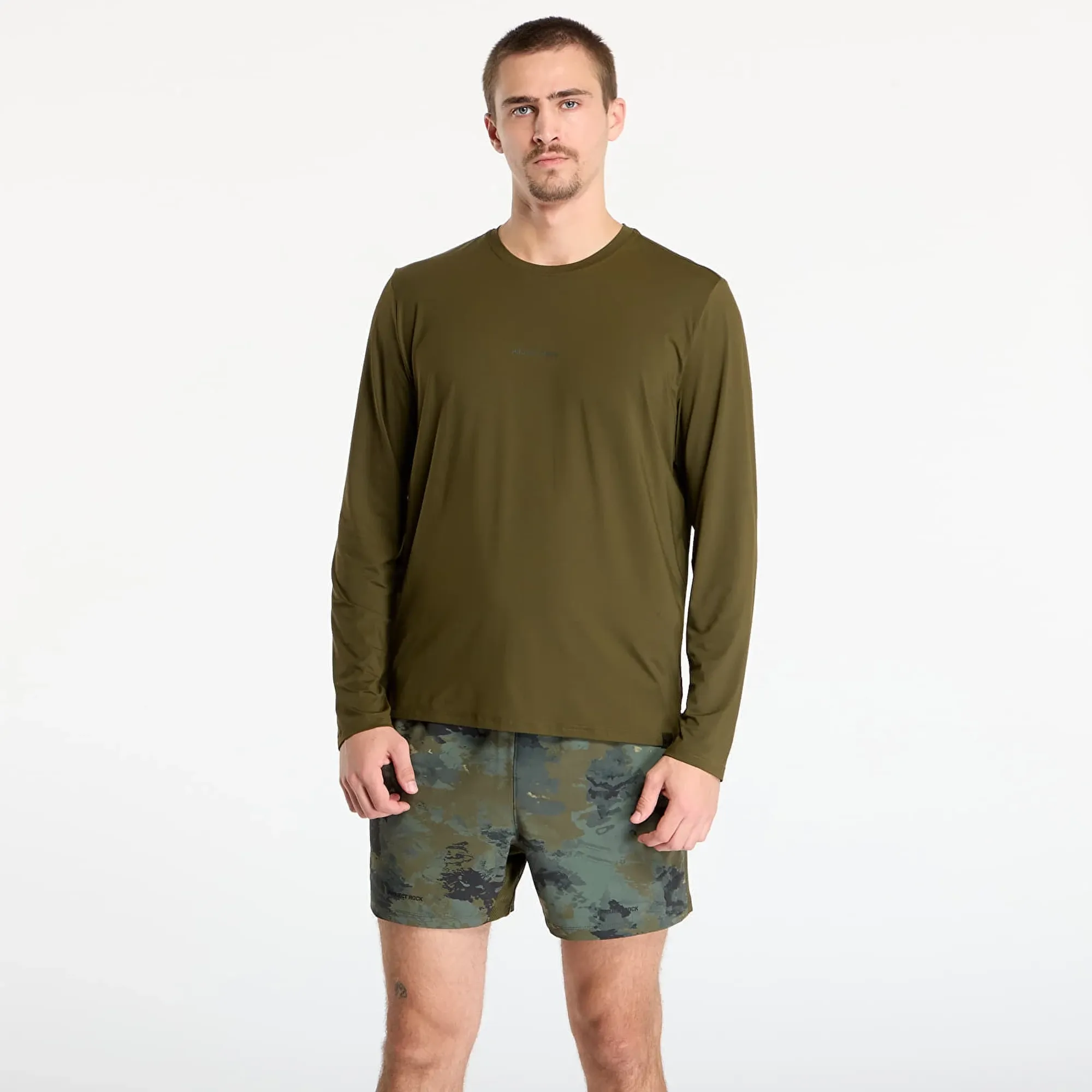 Project Rock Iso-Chill Men's Long Sleeve Expedition Green / Baroque Green L