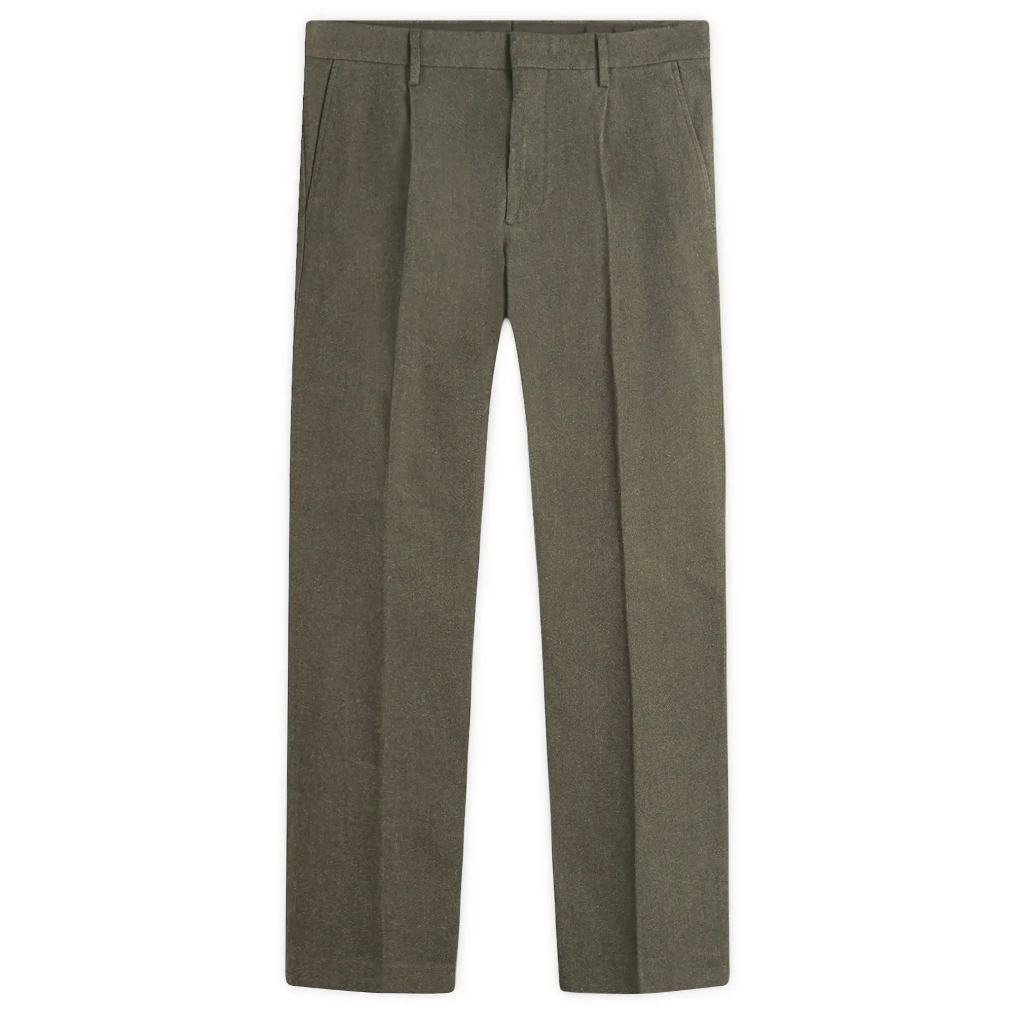 NN07 Men's Bill Pleated Trousers Dark Army