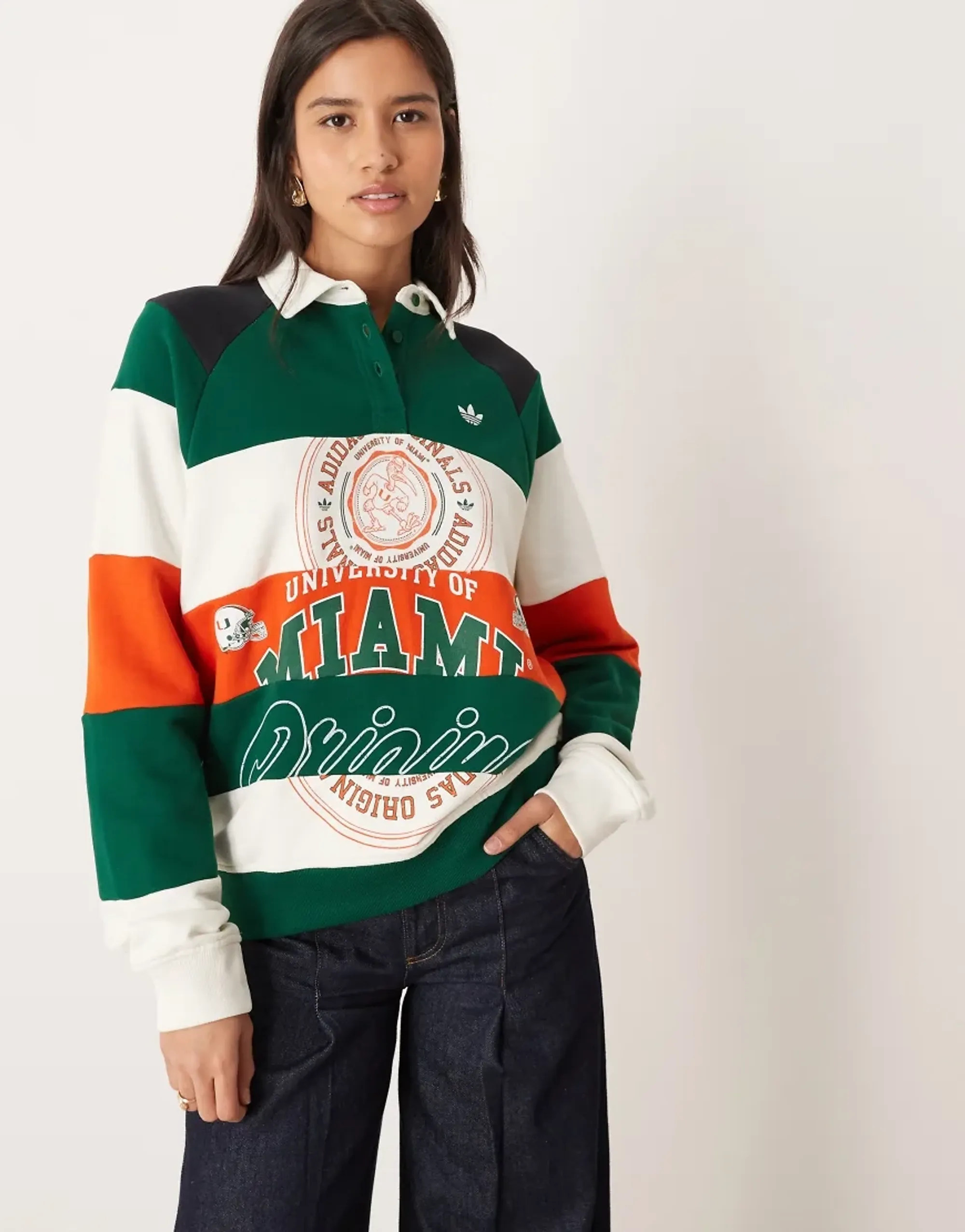 adidas Originals Womens Miami Long Sleeve Crew Sweatshirt