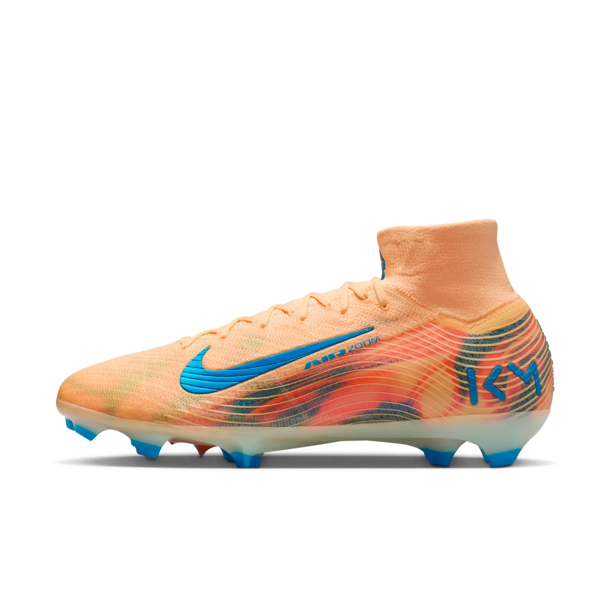 Nike Mercurial Superfly 10 Elite 'Kylian Mbappé' FG High-Top Football Boot - Orange