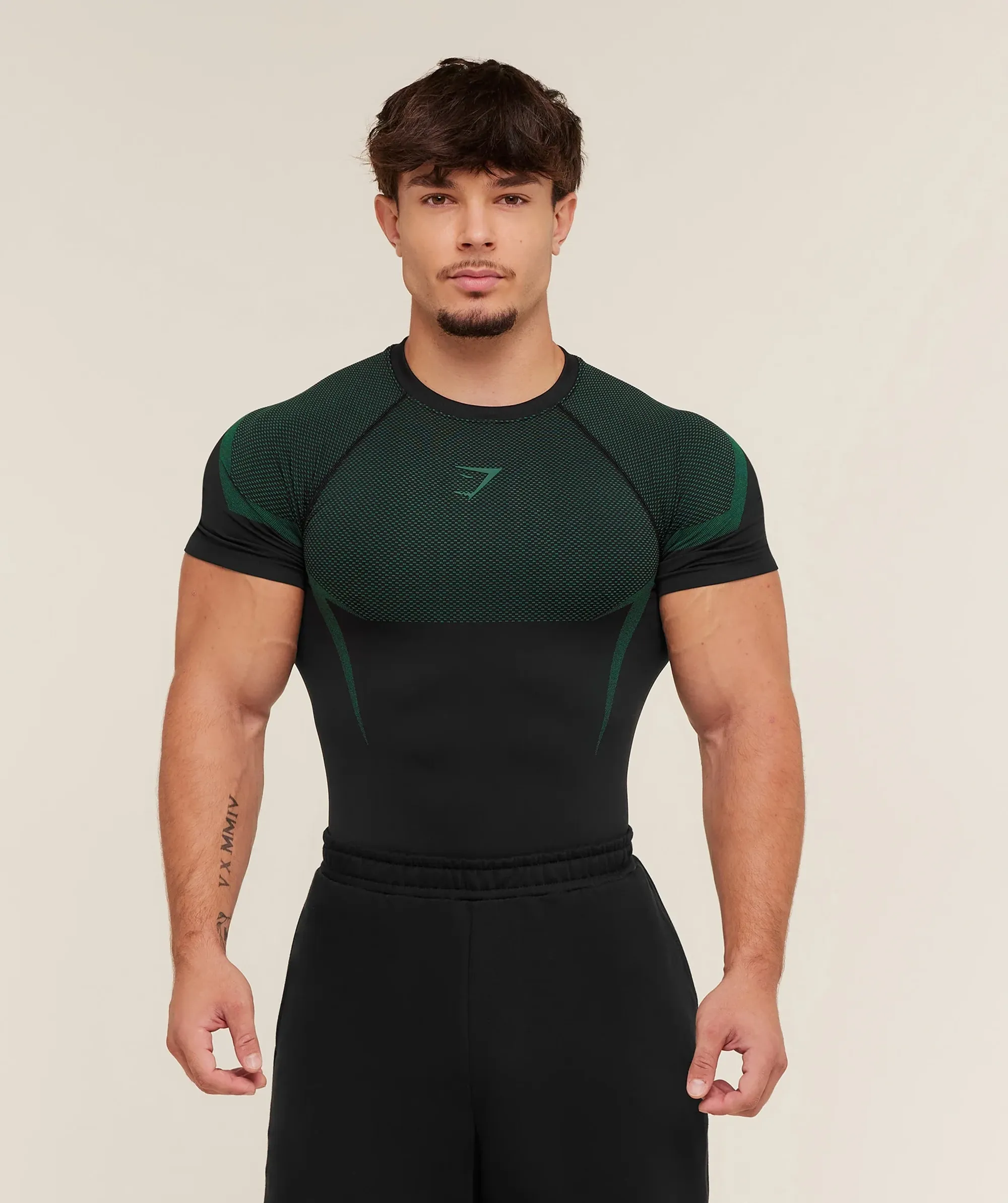 Onyx 5.0 Seamless T-Shirt - Black/Lift Green | 5063168581137