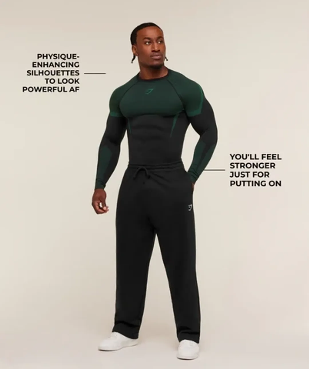 Onyx 5.0 Seamless Long Sleeve T-Shirt - Black/Lift Green
