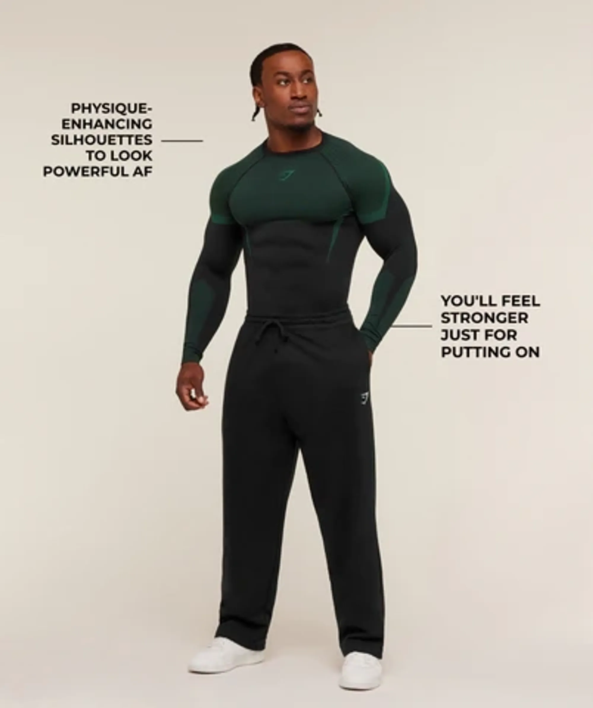 Onyx 5.0 Seamless Long Sleeve T-Shirt - Black/Lift Green