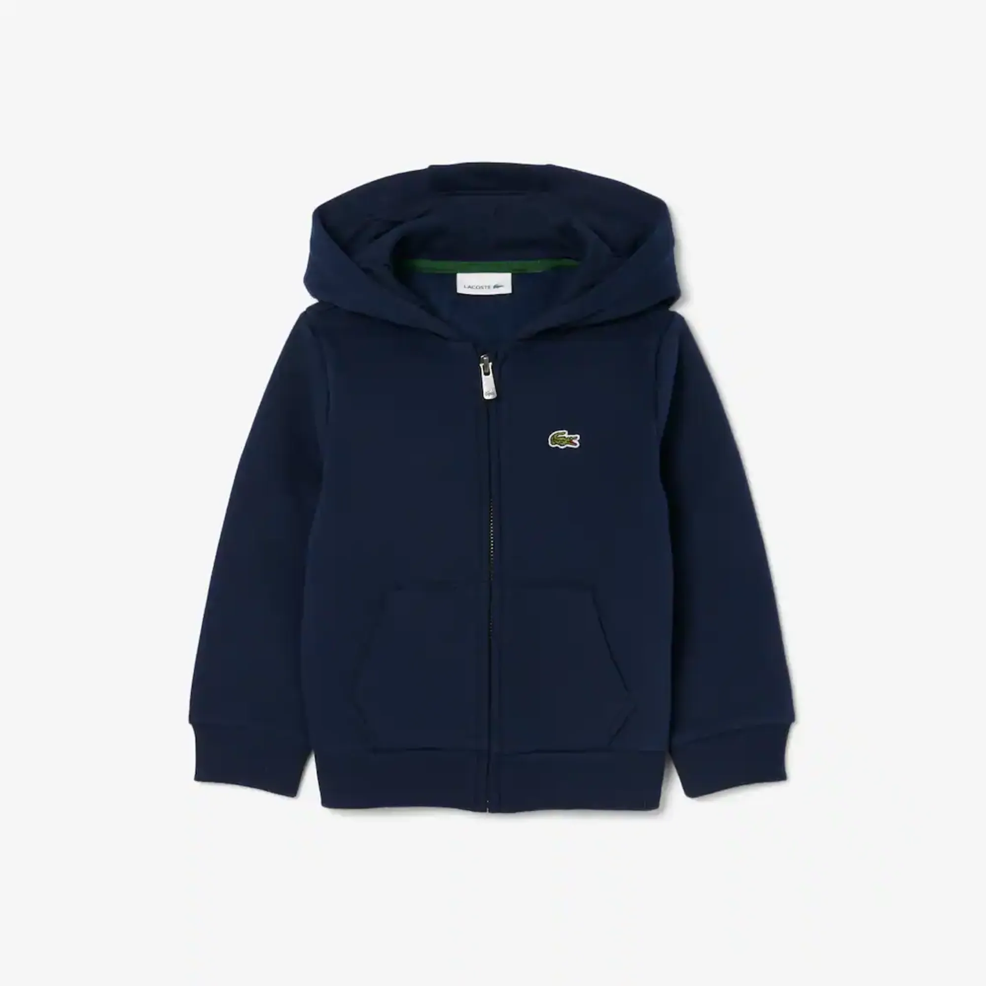 Lacoste Unisex Fleece Zip-Up Hoodie - Midnight Blue