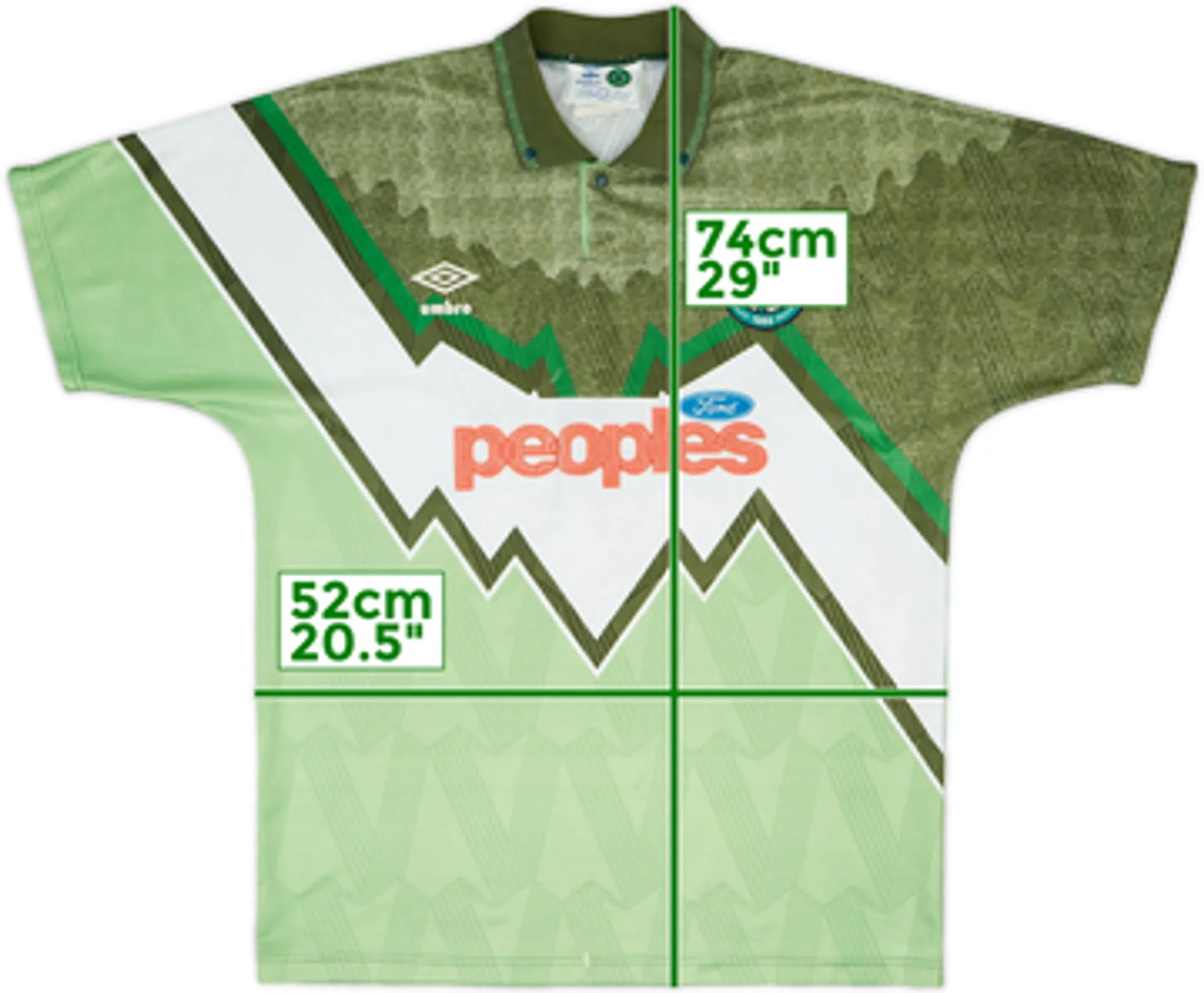 Umbro Celtic Mens SS Away Shirt 1991/92