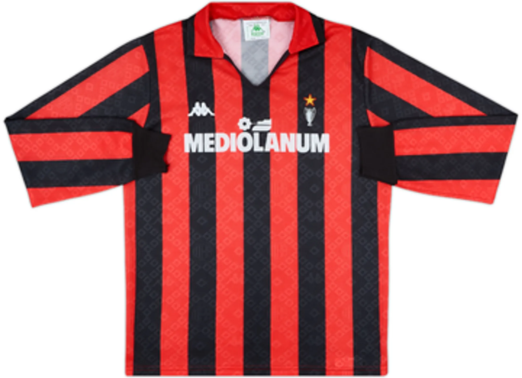 Kappa AC Milan Mens LS Home Shirt 1989/90