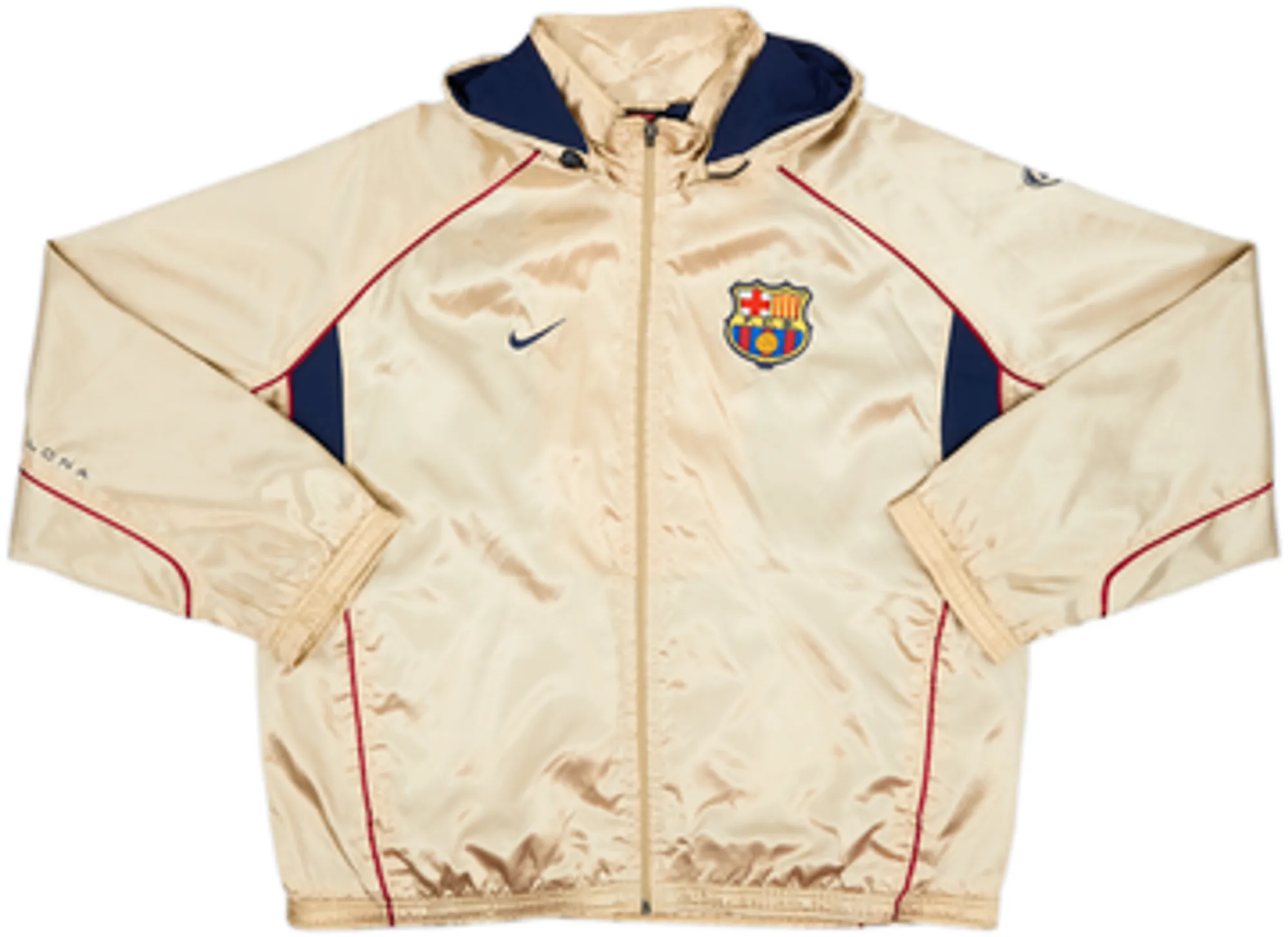 2001-02 Barcelona Nike Hooded Rain Jacket - 9/10 - (M)