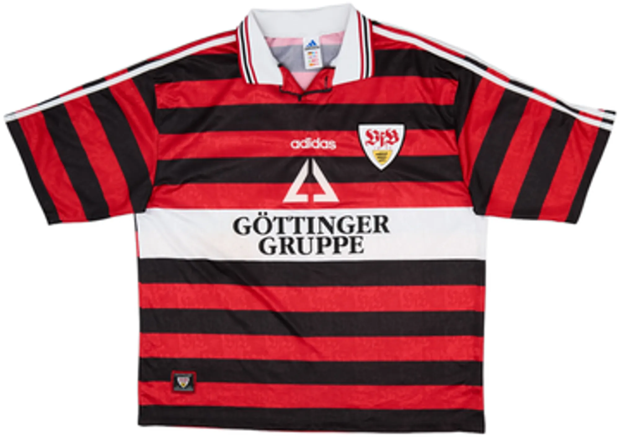 adidas Stuttgart Mens SS Away Shirt 1998/99