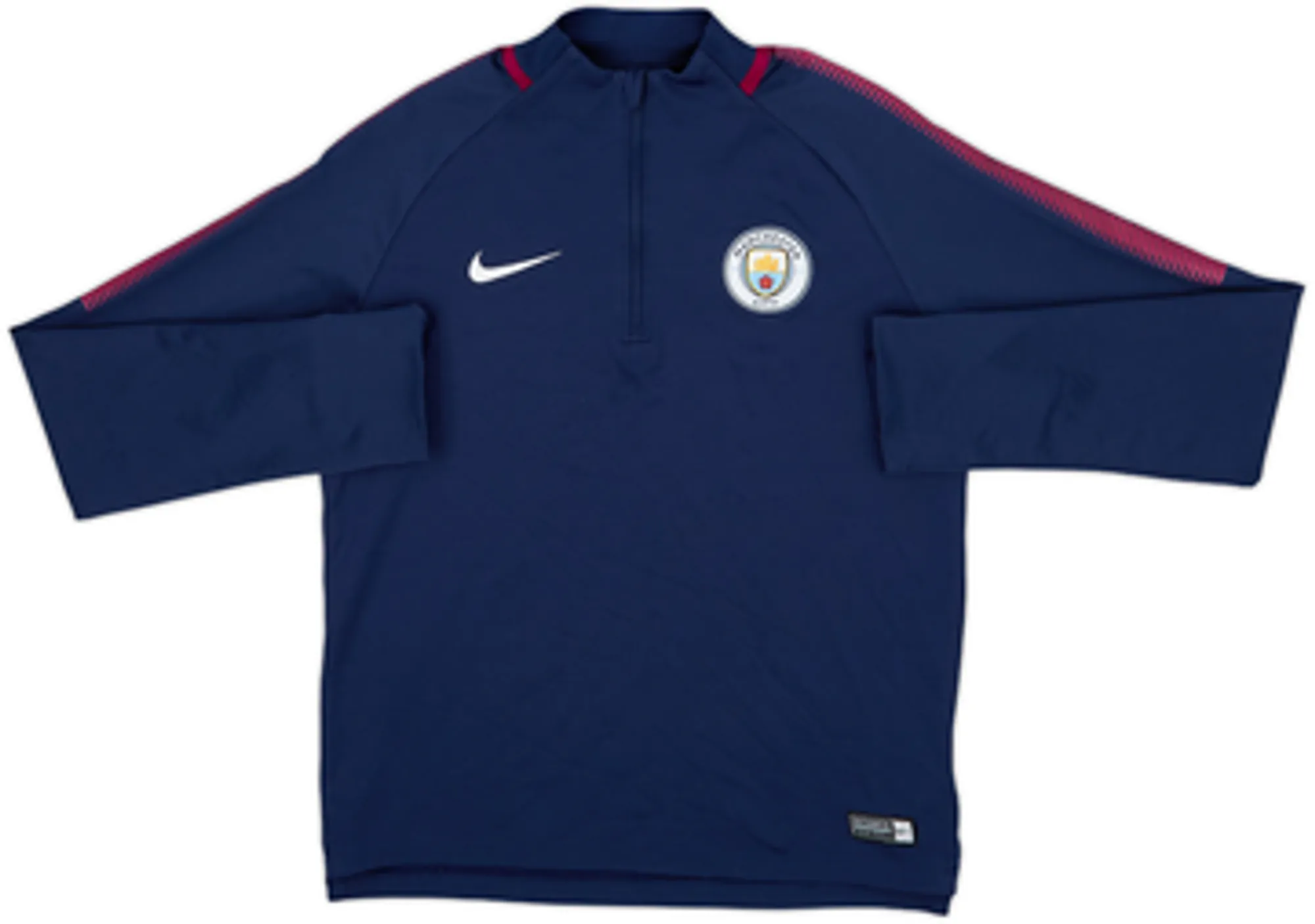 2017-18 Manchester City Nike 1/4 Zip Drill Top - 9/10 - (L.Boys)