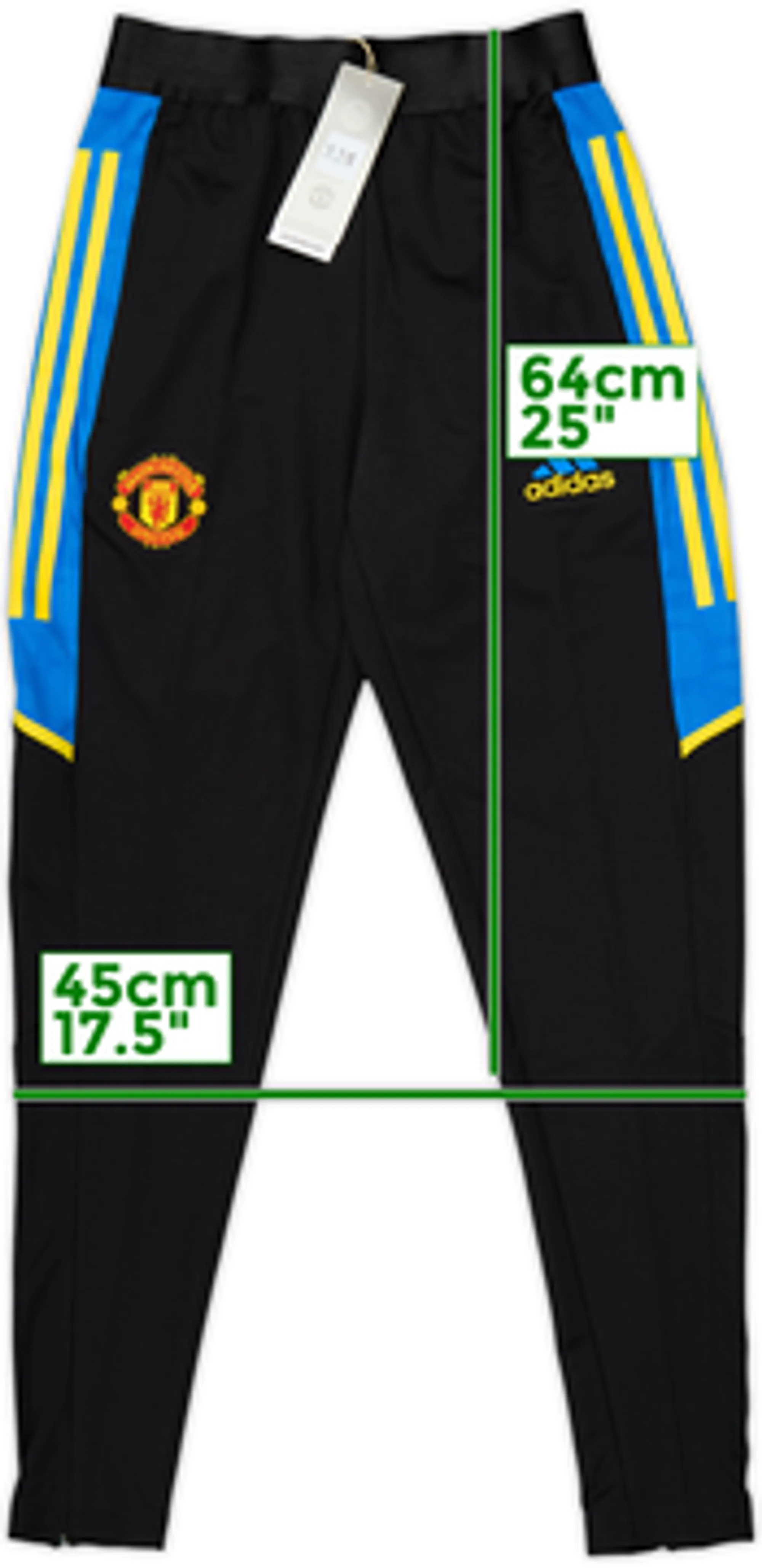 2021-22 Manchester United adidas Track Pants/Bottoms (XS)