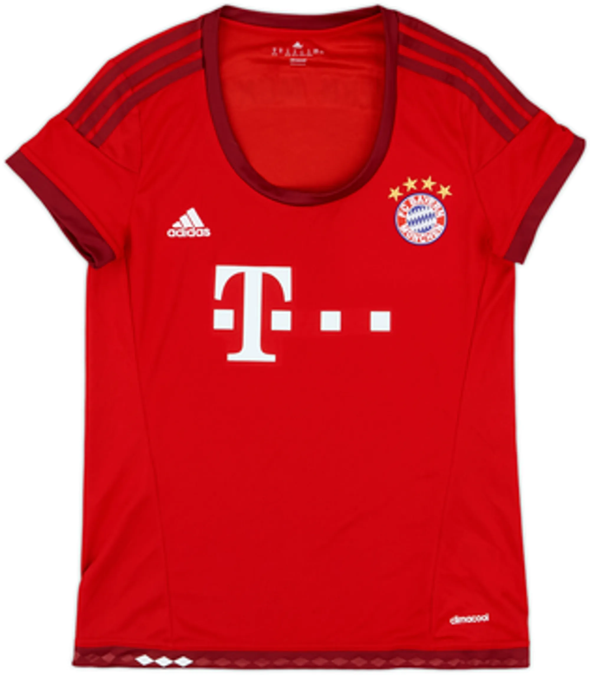 adidas Bayern Munich Womens SS Home Shirt 2015/16