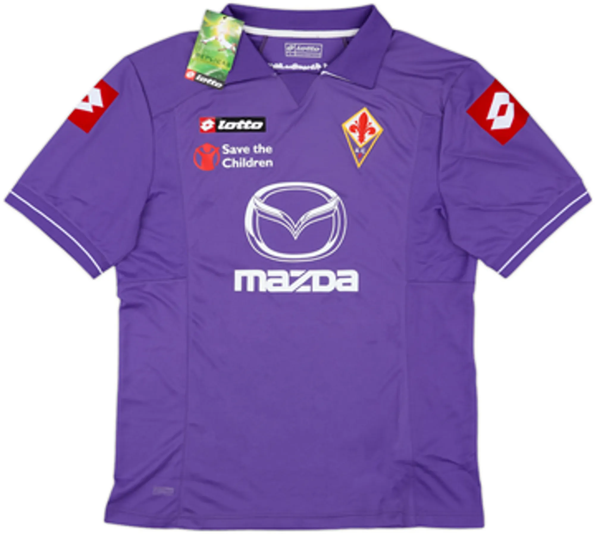 Lotto Fiorentina Mens SS Home Shirt 2011/12