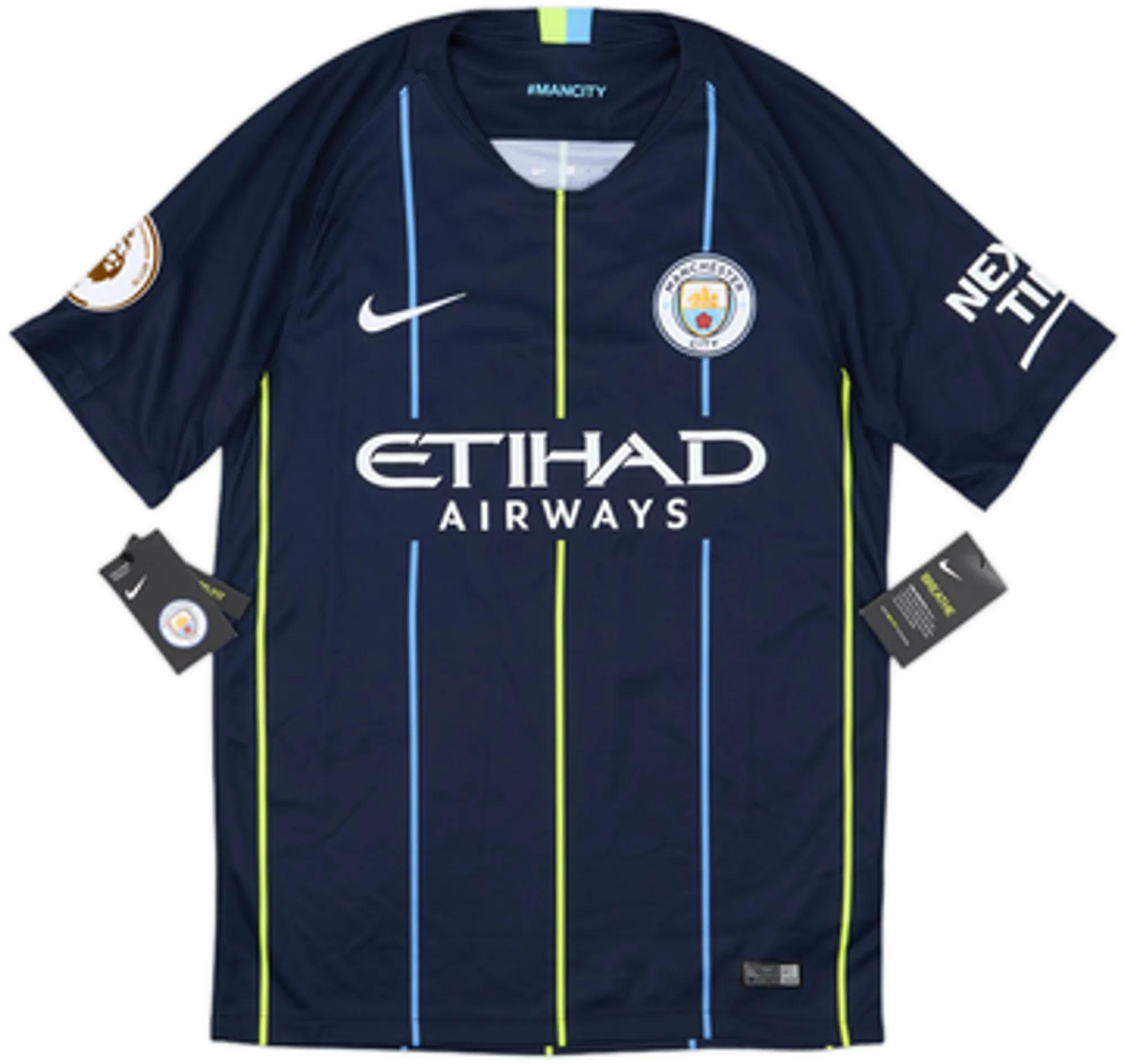 Nike Manchester City Mens SS Away Shirt 2018/19
