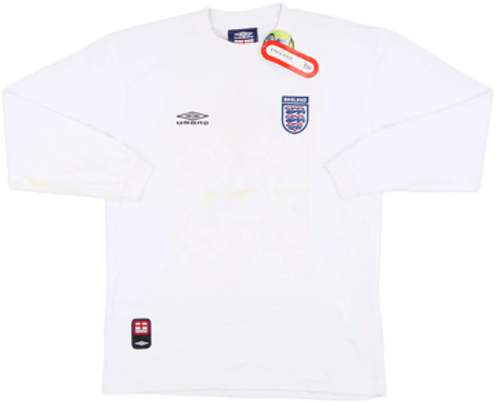 Umbro England Mens LS Home Shirt 2000