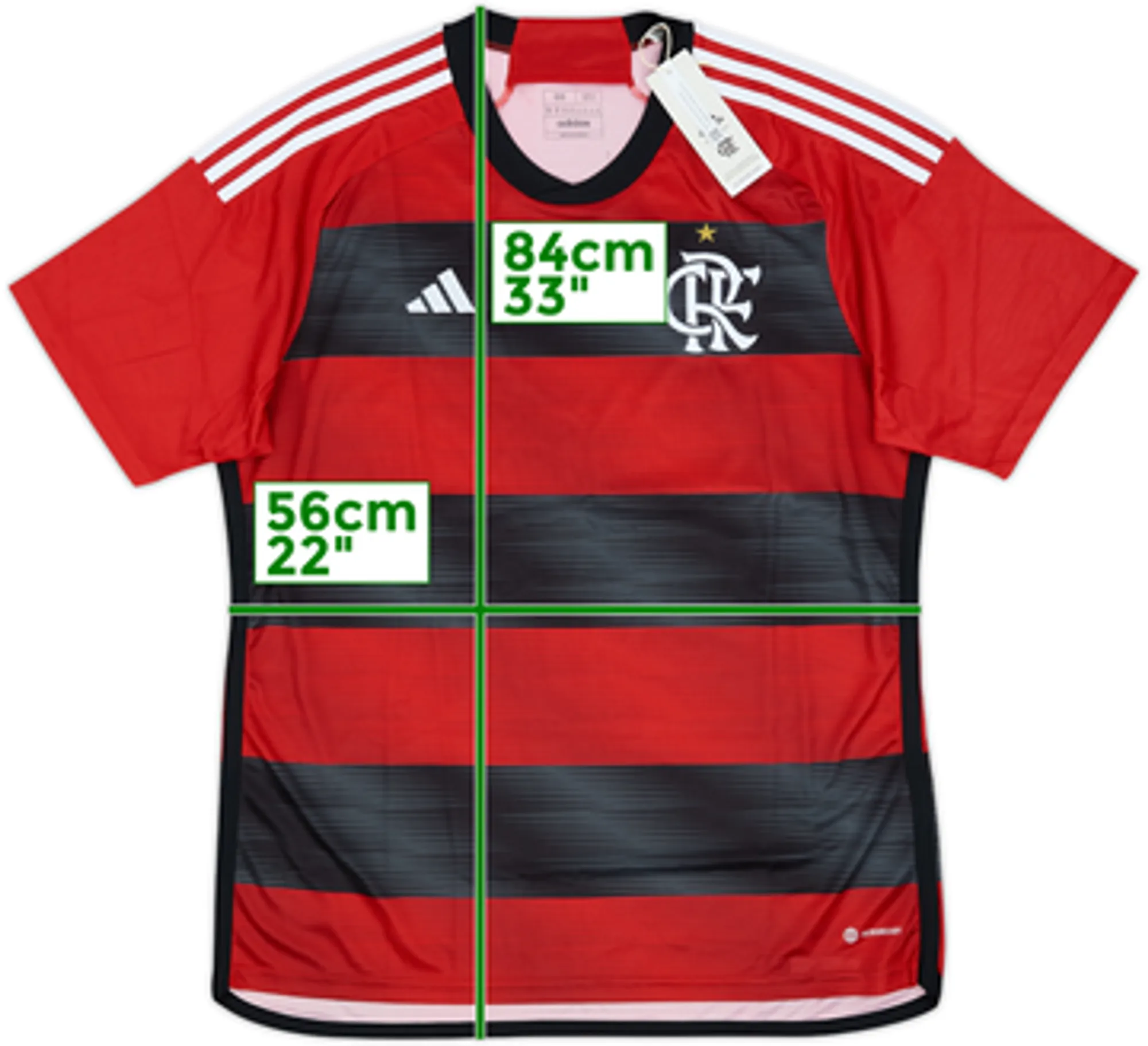 adidas Flamengo Mens SS Home Shirt 2023/24