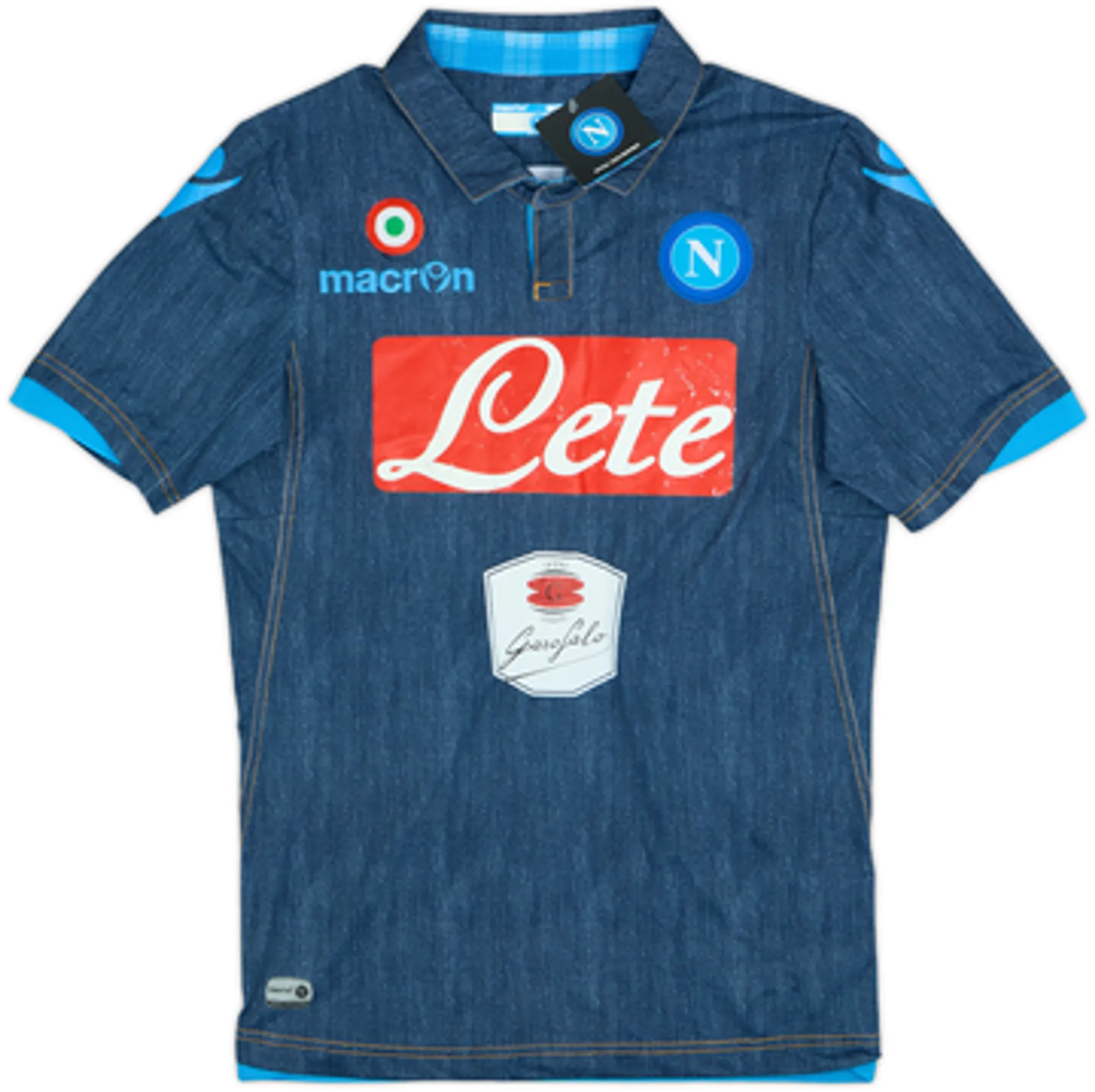Macron Napoli Mens SS Away Shirt 2014/15